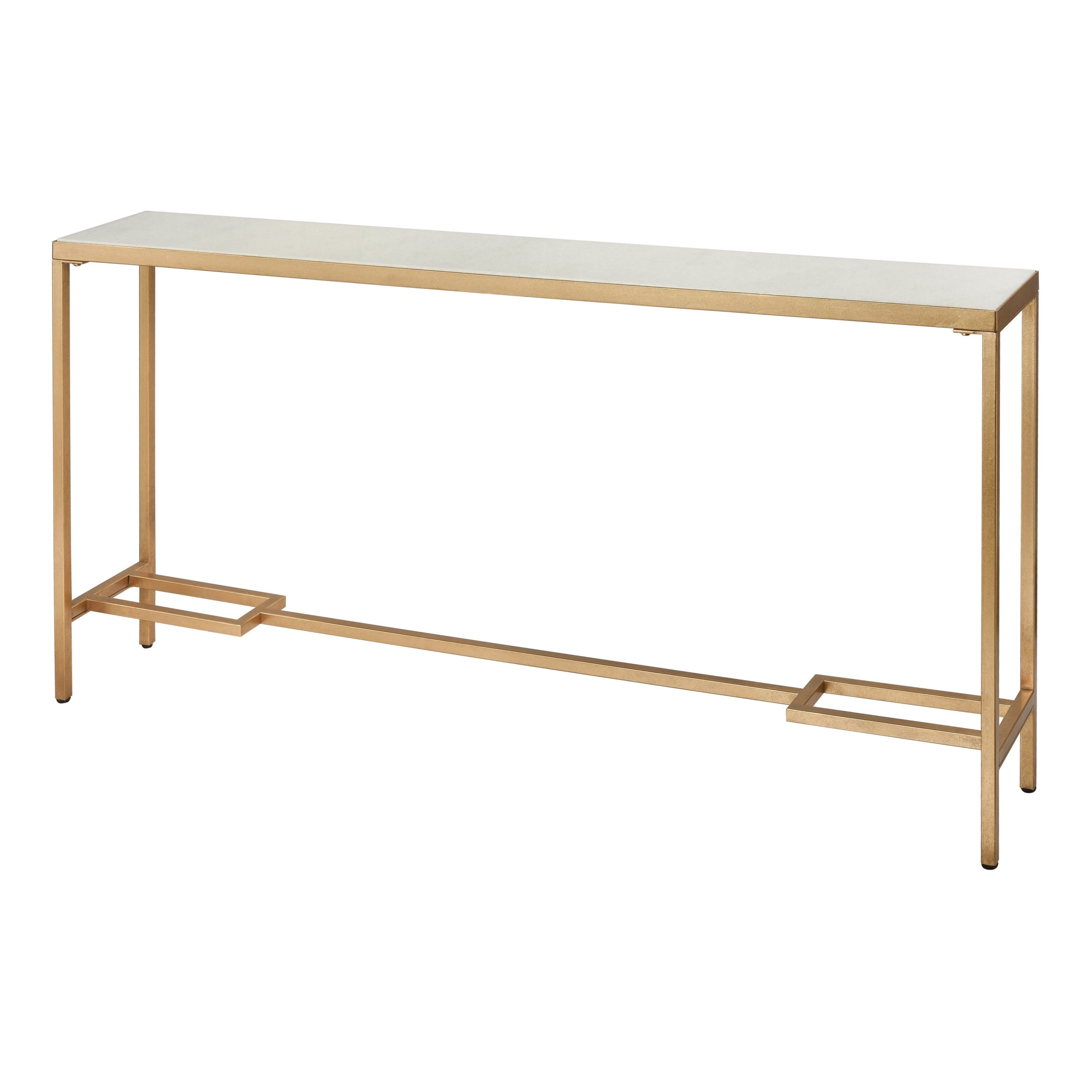 ELK SIGNATURE 1114-315 Equus Console Table – Tall Gold Leaf