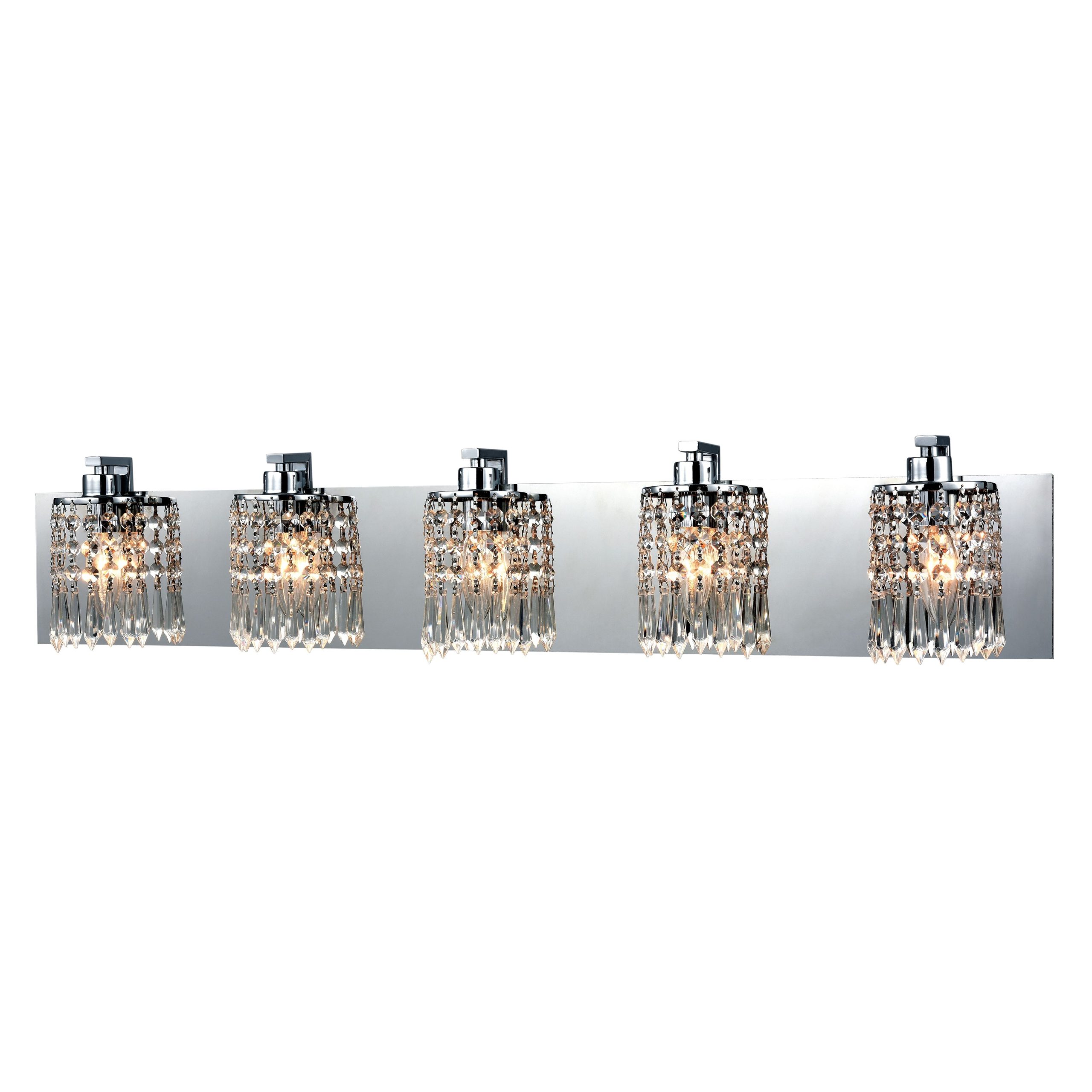 ELK SHOWROOM 11239/5 Optix 35” Wide 5-Light Vanity Light – Polished Chrome