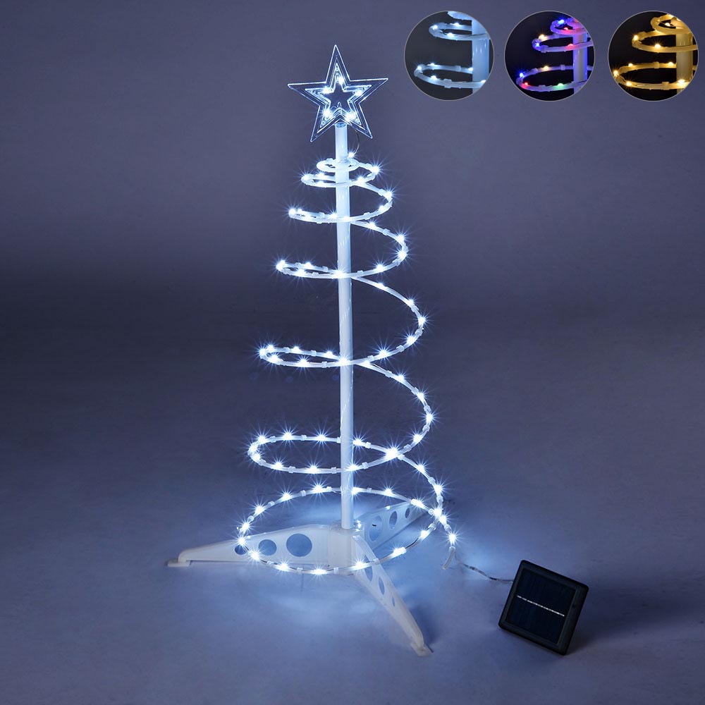 Yescom 2′ Pre-Lit Spiral Christmas Tree Solar Operated