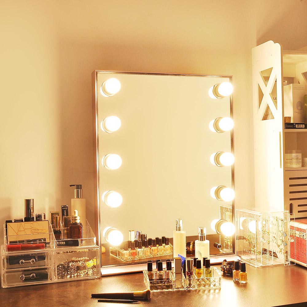 Byootique 20×26 in Hollywood Vanity Mirror w/ LED Light Dimmer