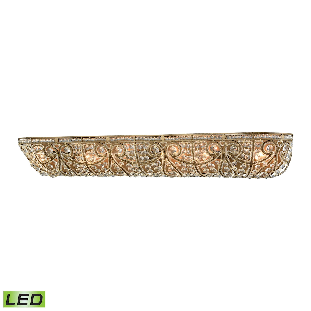 ELK SHOWROOM 15962/6-LED Elizabethan 36” Wide 6-Light Vanity Light – Dark Bronze