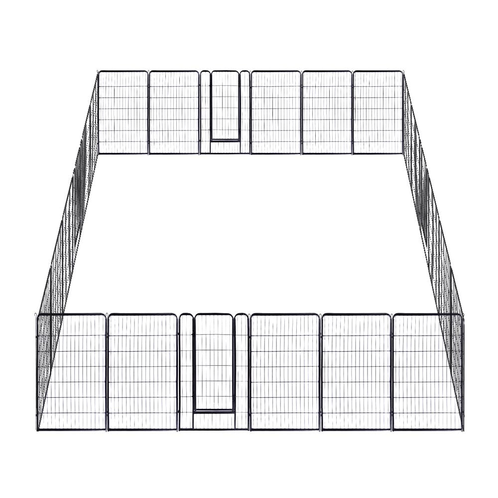 Yescom Heavy Duty Dog Playpen 47″ Tall 24-Panel Puppy Pen Metal