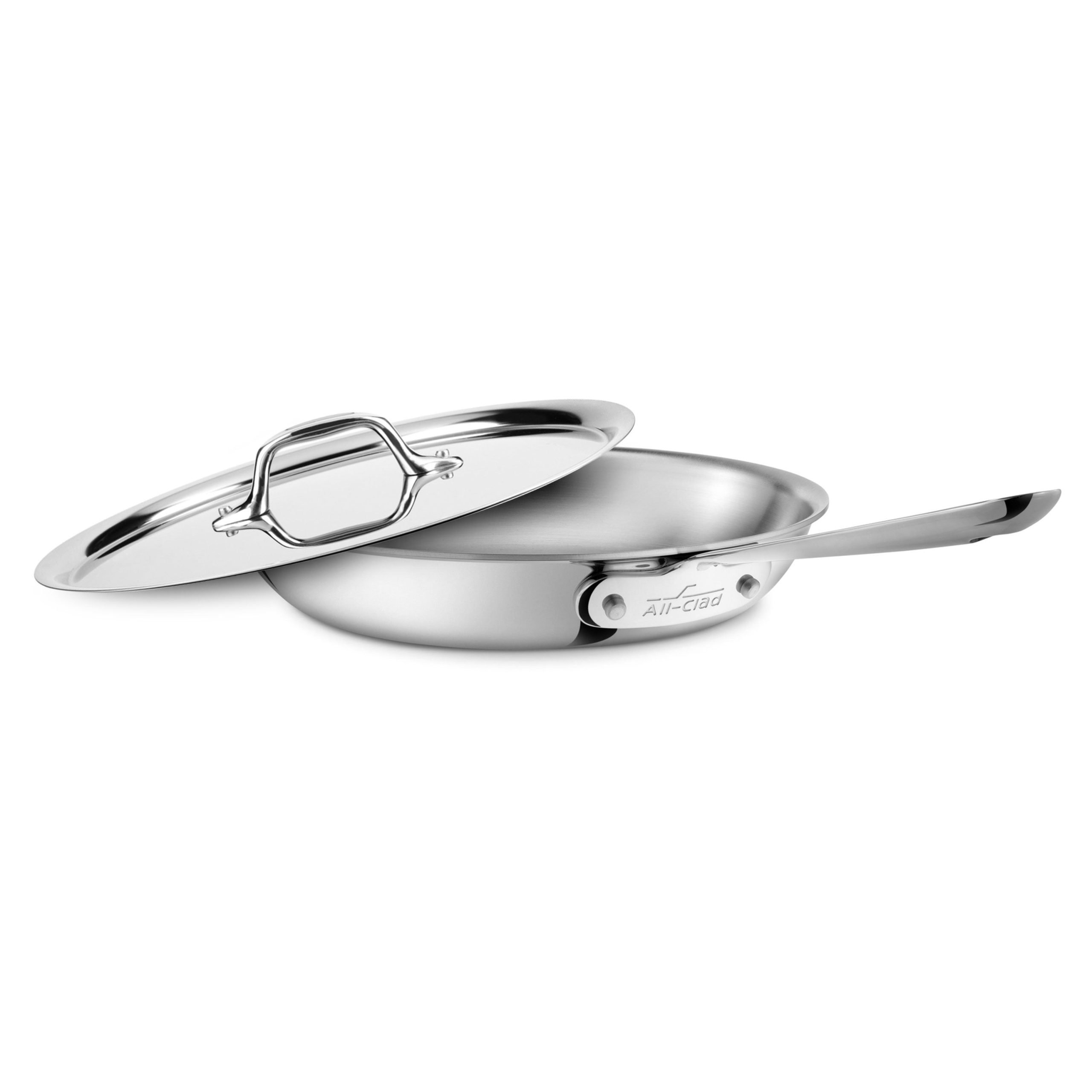 All-Clad d3 Stainless 10″ Fry Pan with Lid