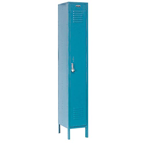 GLOBAL INDUSTRIAL Single Tier Locker, 12x18x72 1 Door, RTA, Blue