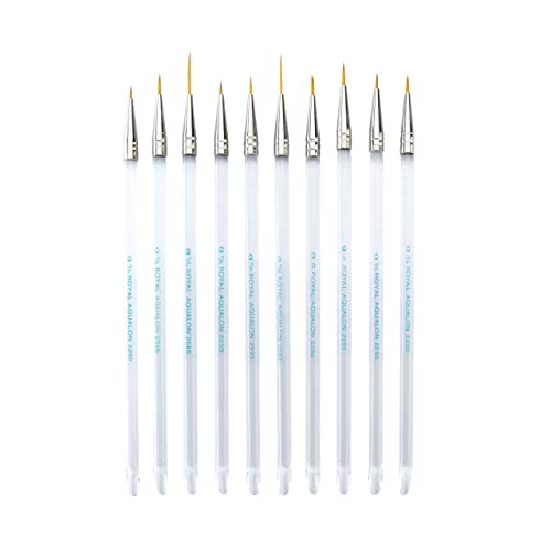 Aqualon Royal & Langnickel Detail Artist Brush Set, 10-Piece