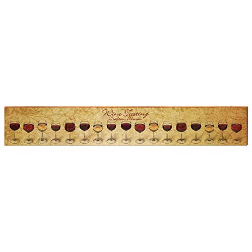 Wine Tasting in Grafton Illinois Sign Home Decor Art Print on Real Wood Each