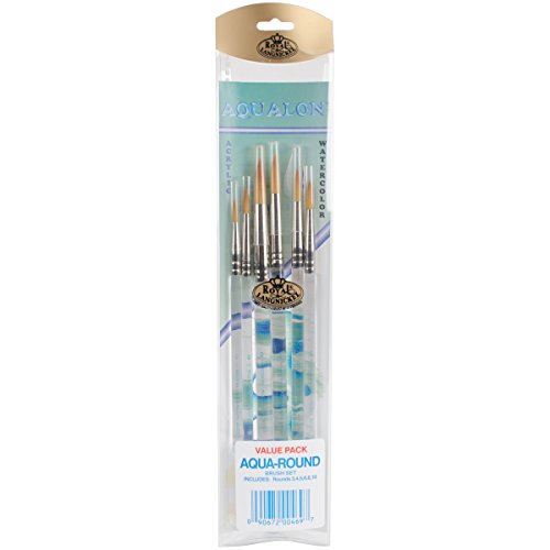 Aqualon Royal & Langnickel Round Artist Brush Set, 6-Piece