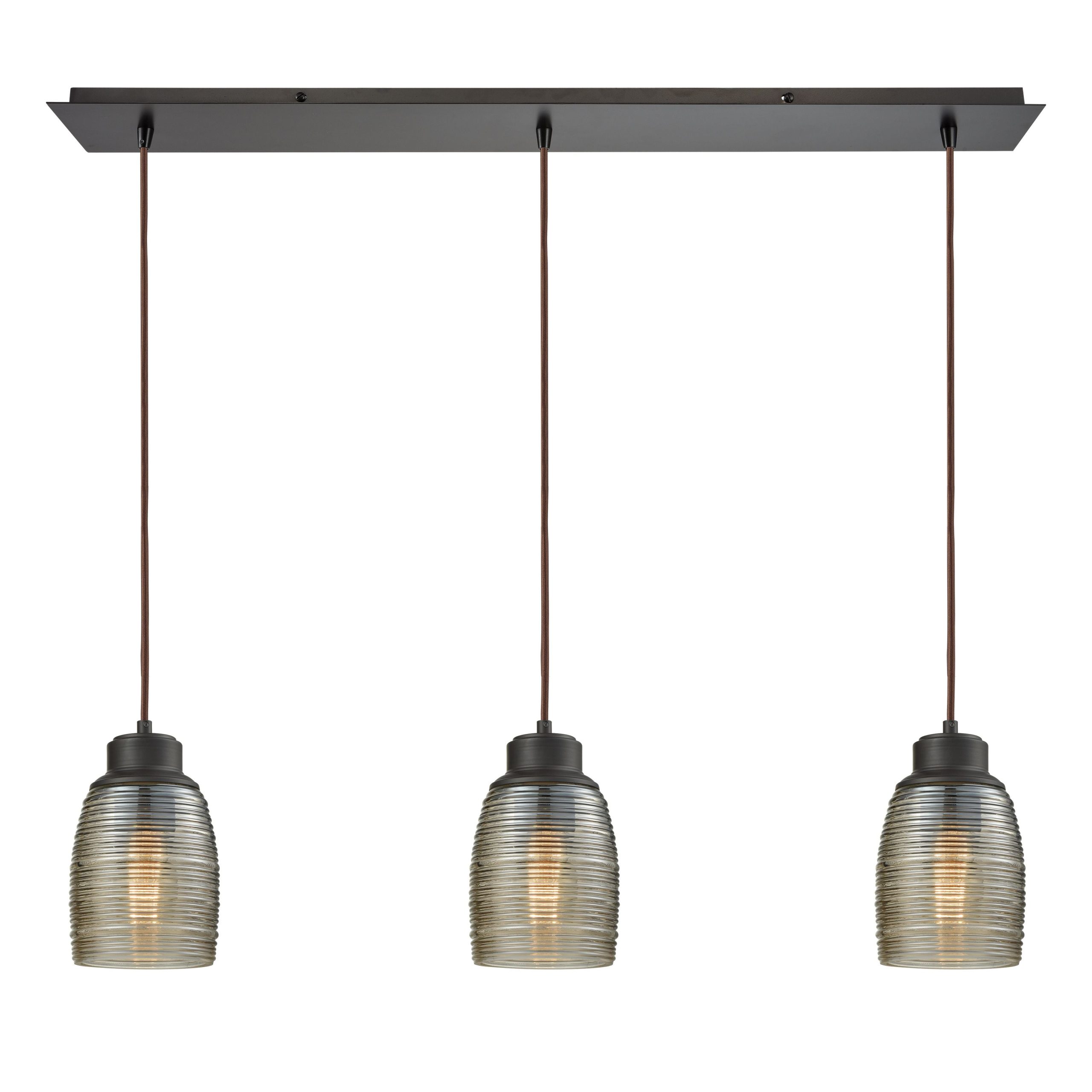 ELK SHOWROOM 46216/3LP Muncie 36” Wide 3-Light Pendant – Oil Rubbed Bronze