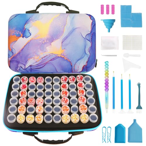 TAVOLOZZA Diamond Painting Storage Containers 60 Slots Diamond Painting Accessories and Tools Diamond Art Storage Bead Storage Containers Diamond