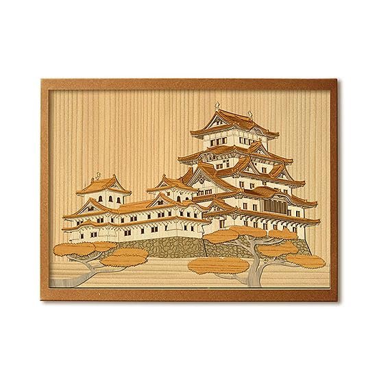 KINOWA Wooden Art Kit Kiharie Himeji Castle Made in Japan