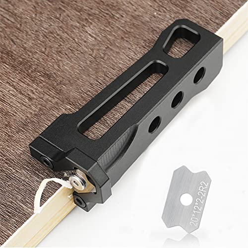 Woodworking Veneer Edge Trimmer – R1+R2 Chamfer Plane, Edge Banding Cutter, Manual Planer Blade, Burr Scraper for Board & Wood Surfaces