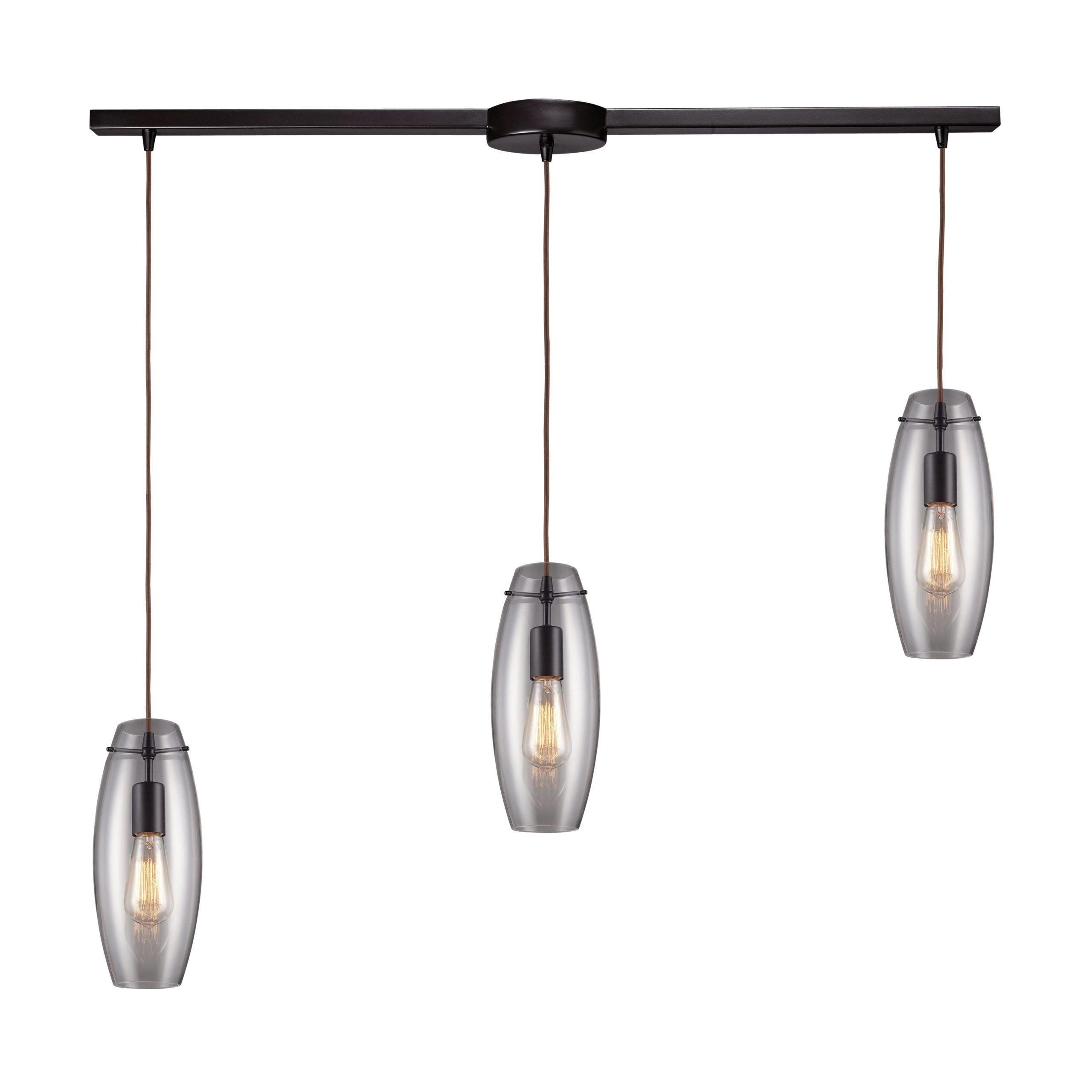 ELK SHOWROOM 60044-3L Menlow Park 36” Wide 3-Light Multi Pendant – Oiled Bronze