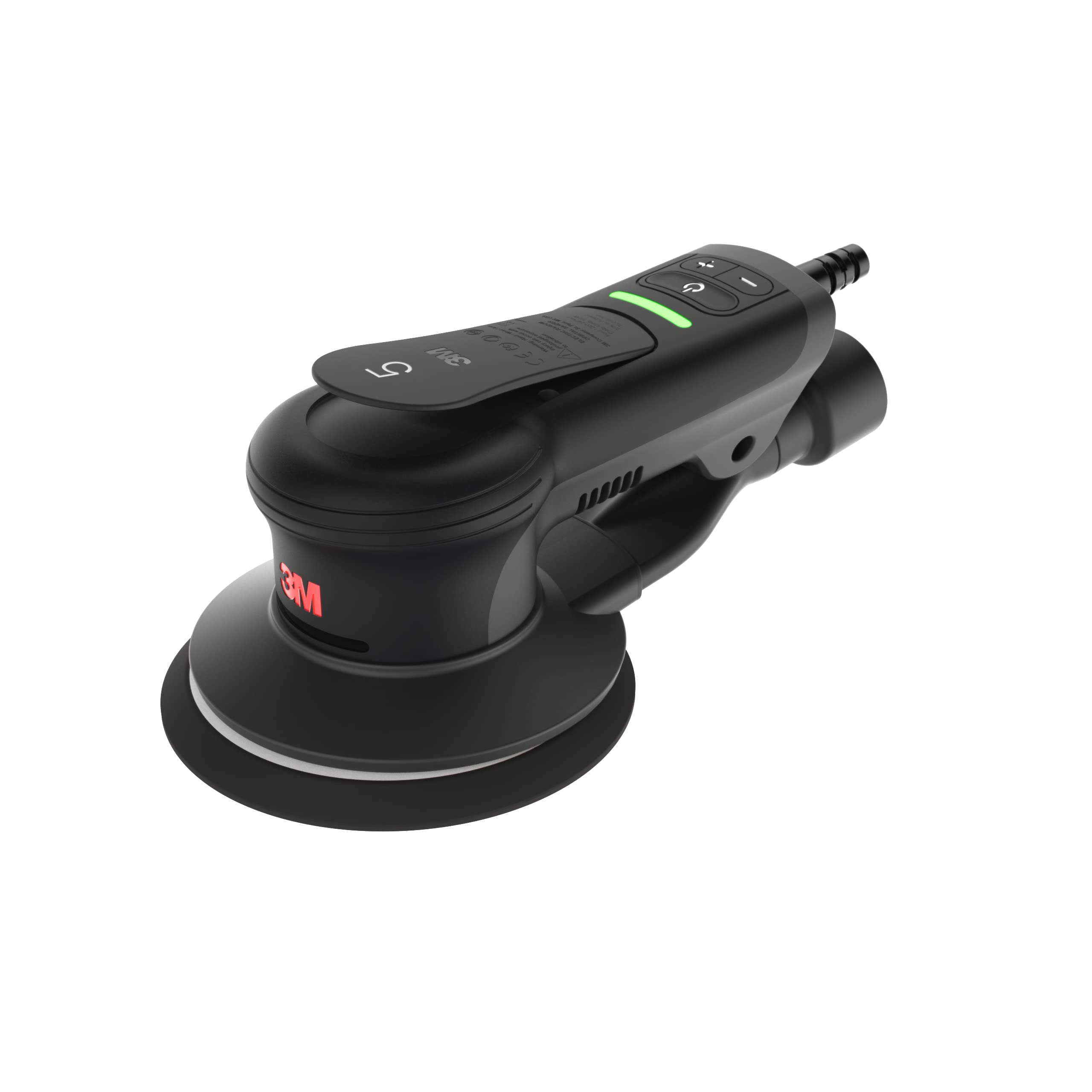 3M Xtract Electric Random Orbital Sander, Ergonomic and Lightweight ROS, 88758, 5 in, Central Vacuum, 3/16 in Orbit, 110V, 350W Motor, Metal