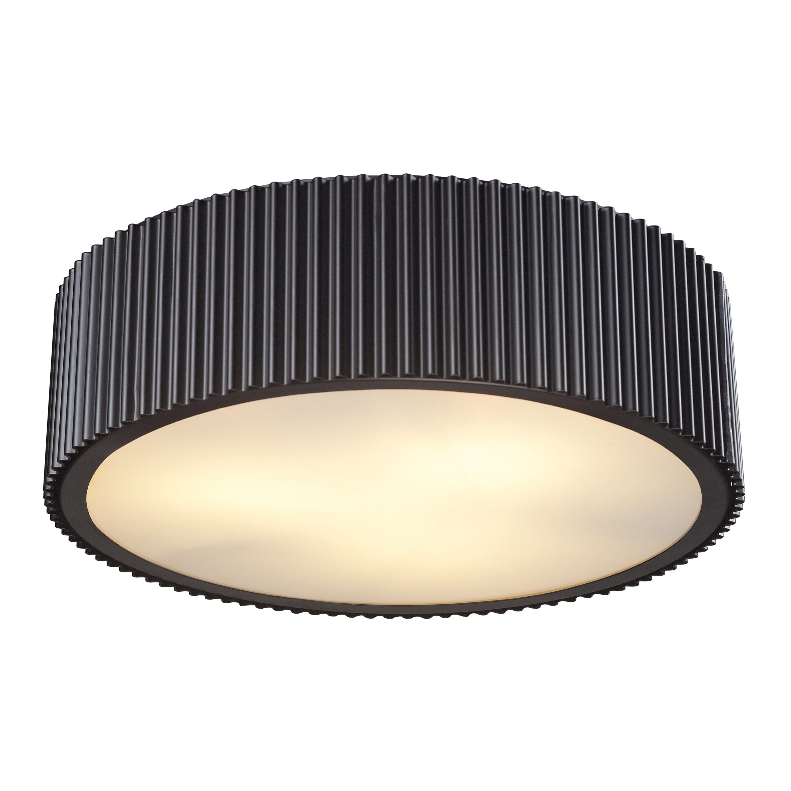 ELK SHOWROOM 66419/3 Brendon 17” Wide 3-Light Flush Mount – Oil Rubbed Bronze