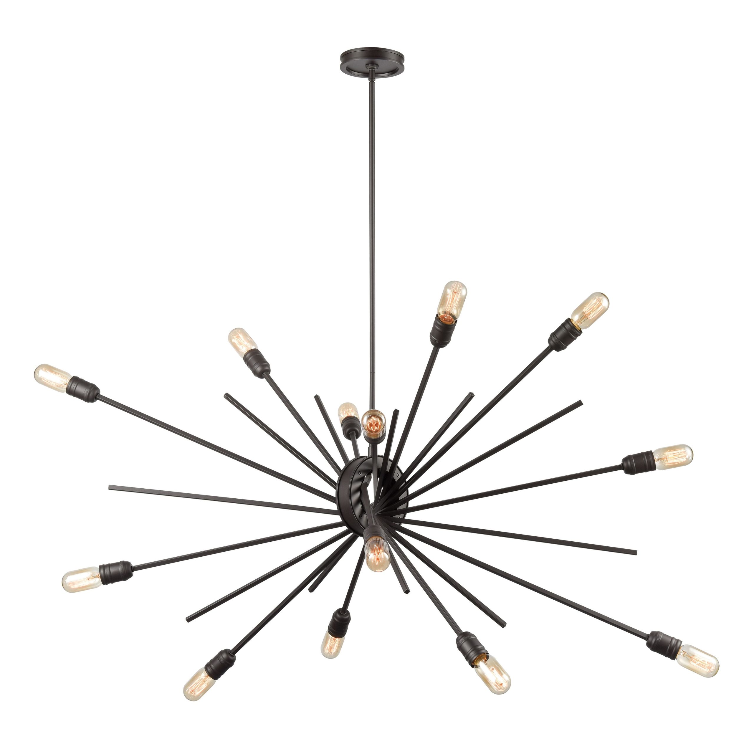 ELK SHOWROOM 66916/14 Xenia 54” Wide 14-Light Chandelier – Oil Rubbed Bronze