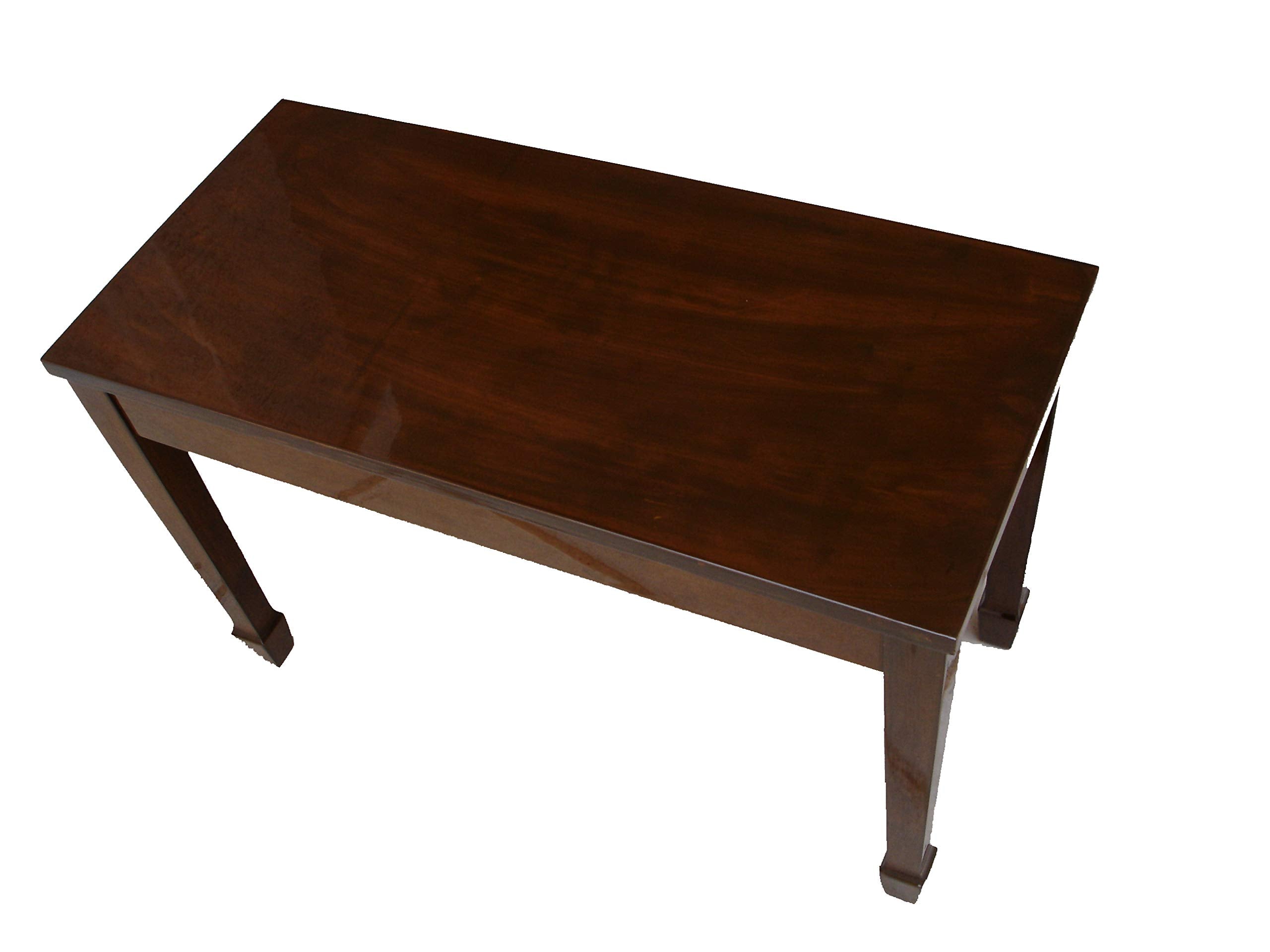 CPS Imports Walnut Wood Top Grand Piano Bench Stool with Music Storage