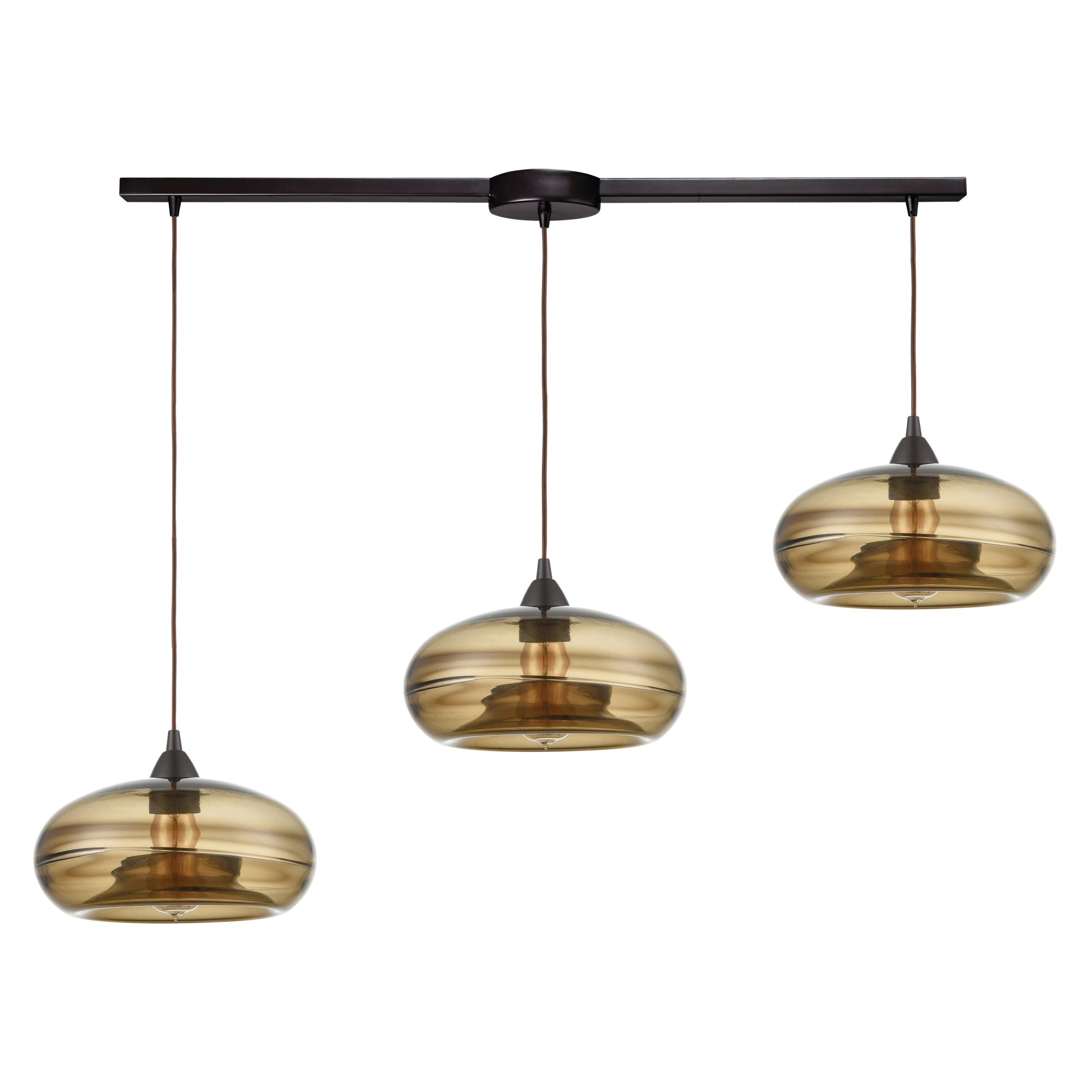 ELK SHOWROOM 85212/3L Hazelton 36” Wide 3-Light Pendant – Oil Rubbed Bronze