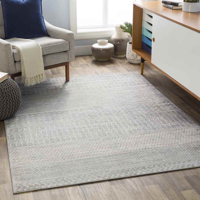 Angelica Global Gray Area Rug