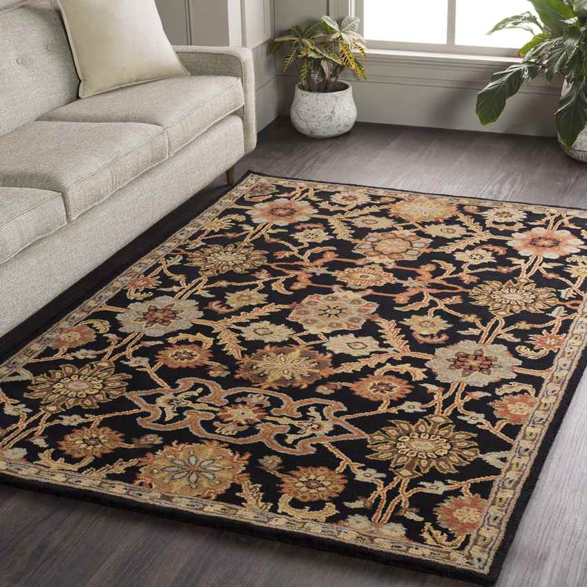 Nijstad Traditional Black Area Rug