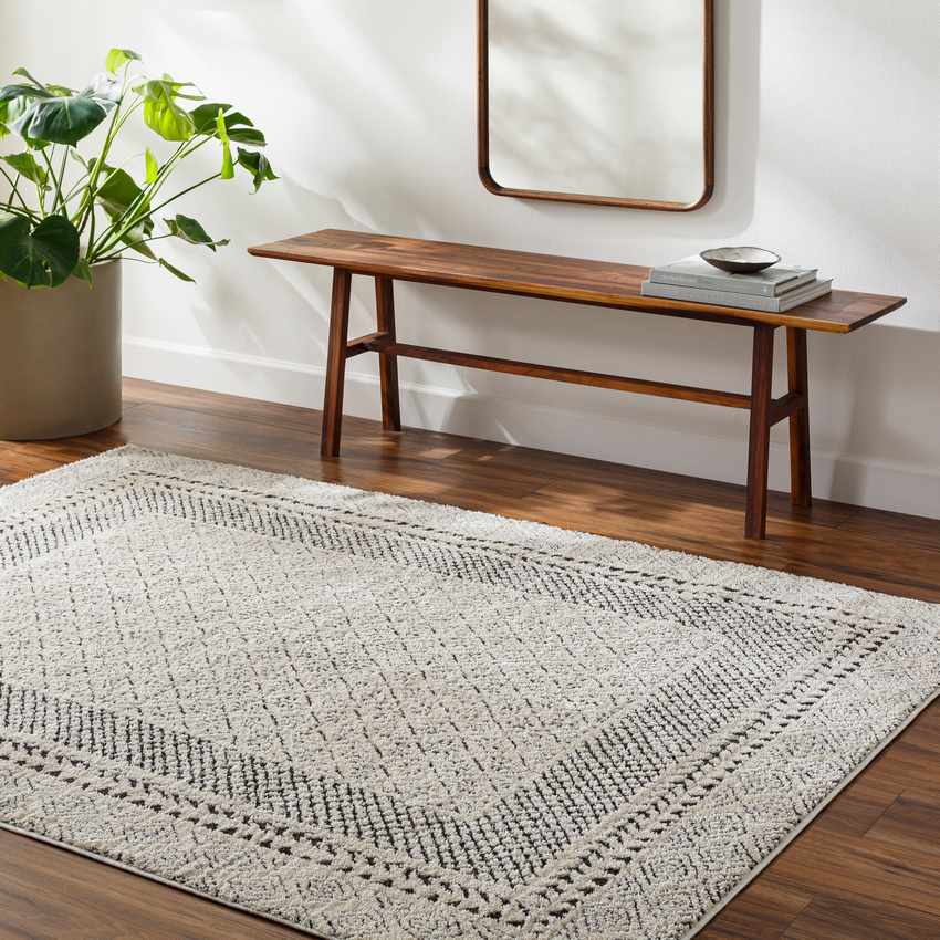 Vada Modern Ivory/Black Area Rug