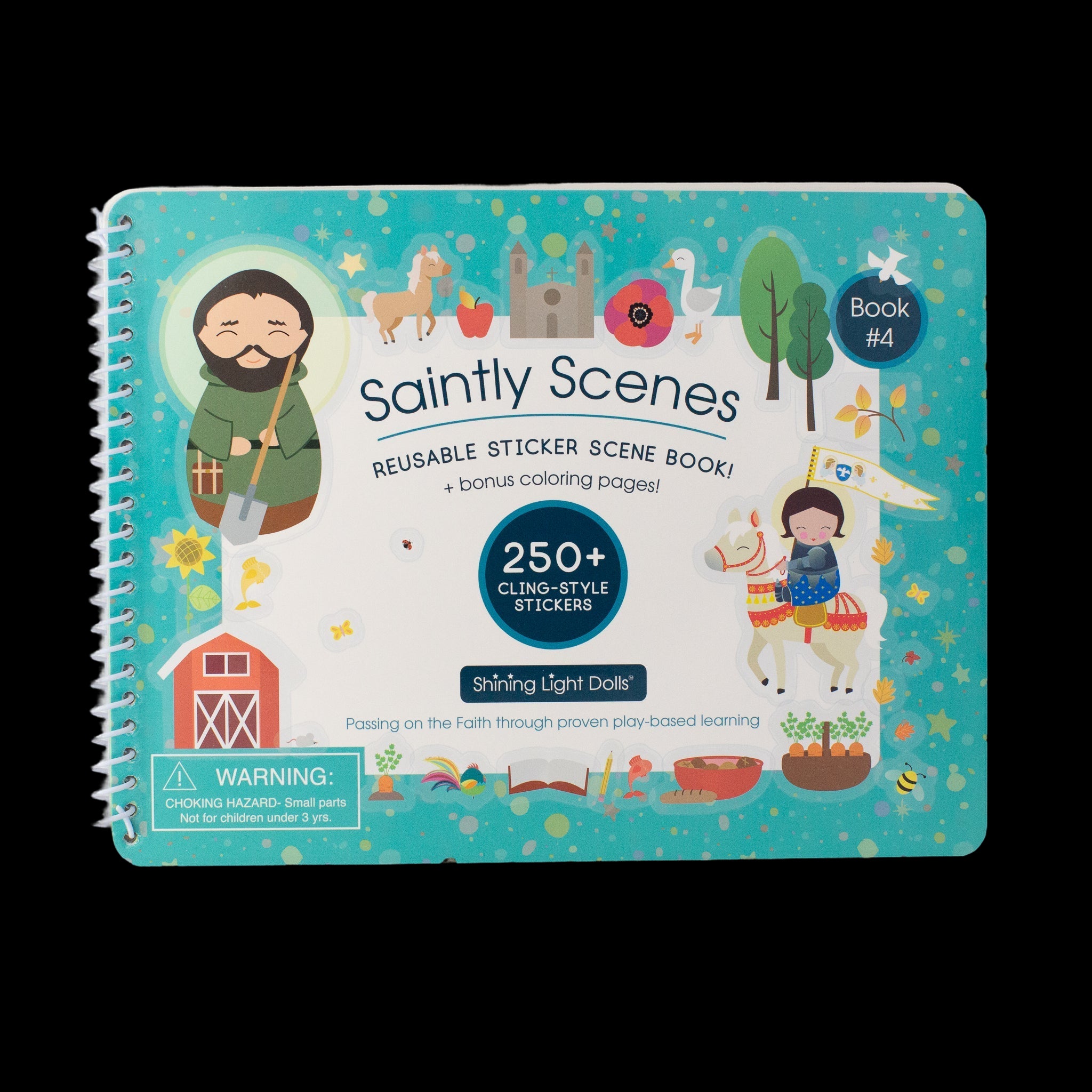 Saintly Scenes Book #4 – Reusable Sticker Scene And Coloring Book