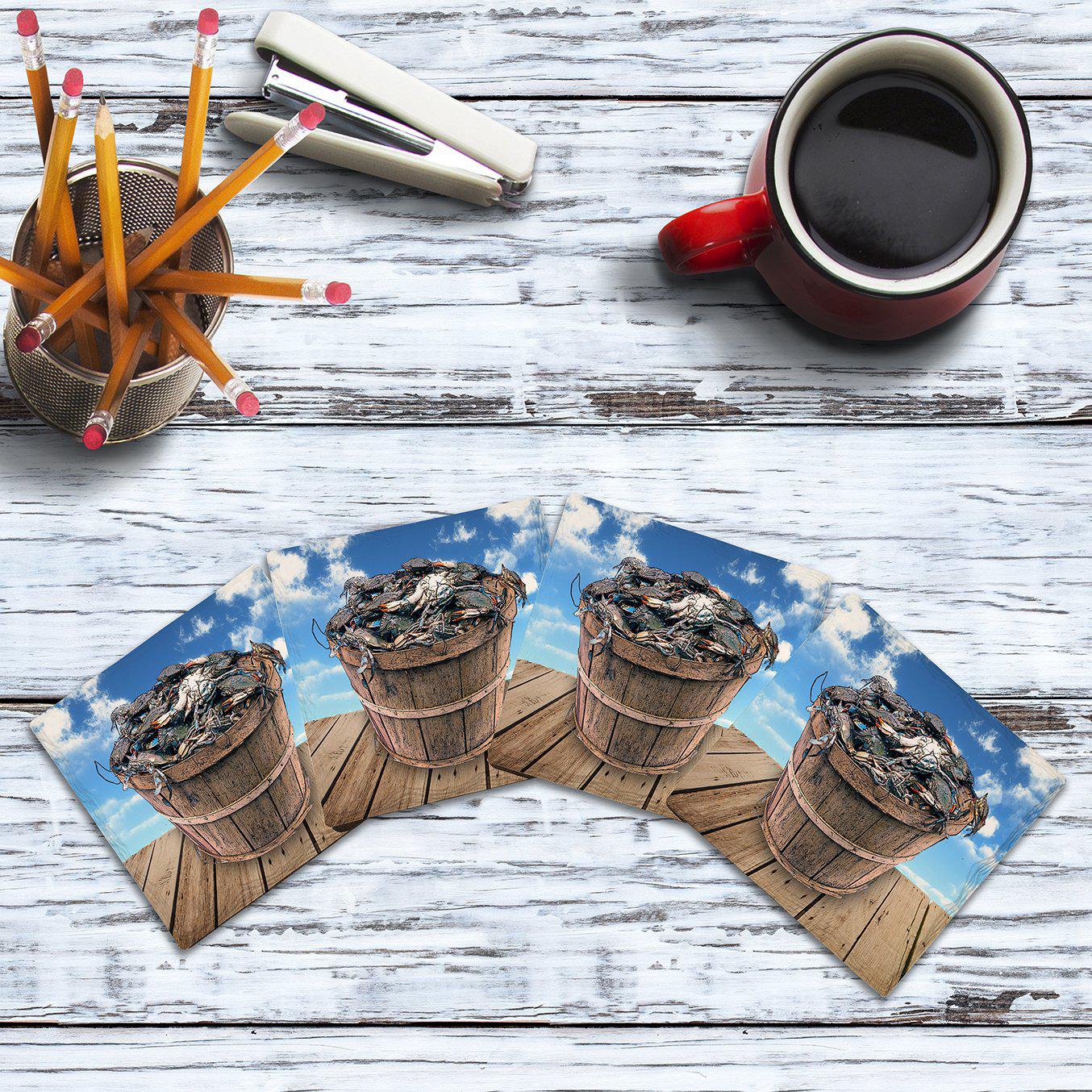 Bushel Of Blue Crabs |Drink Coaster Set