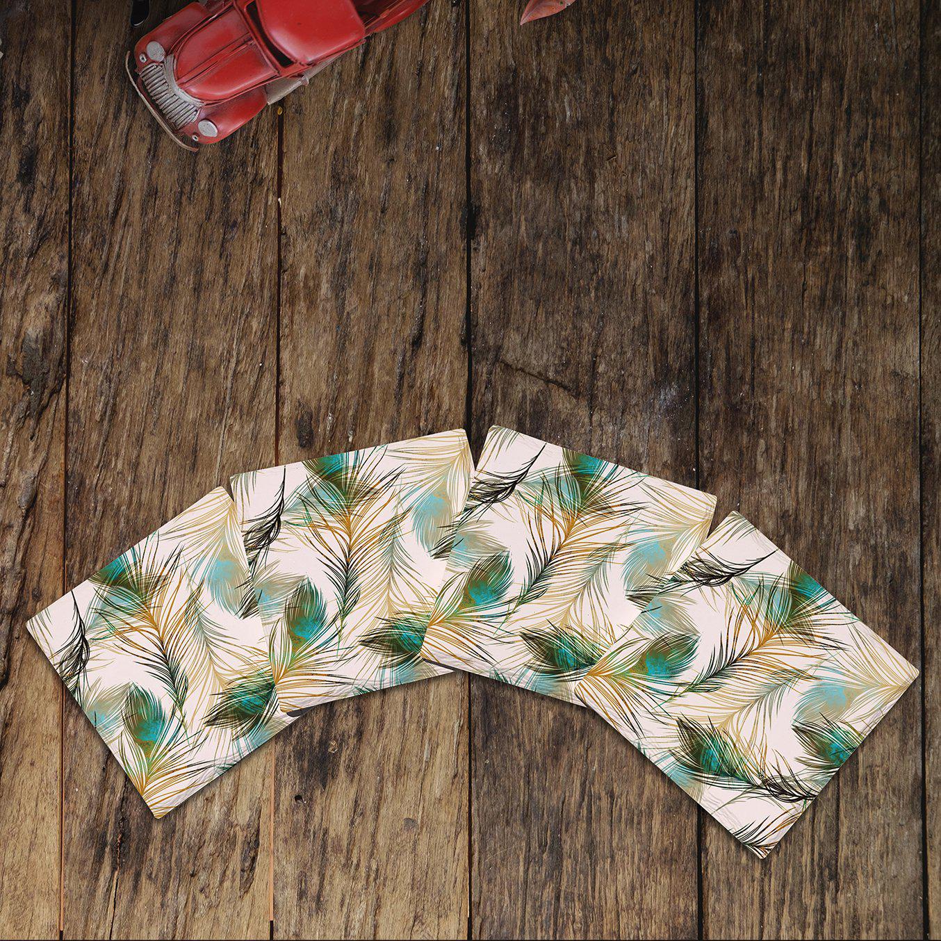 Feathers |Drink Coaster Set