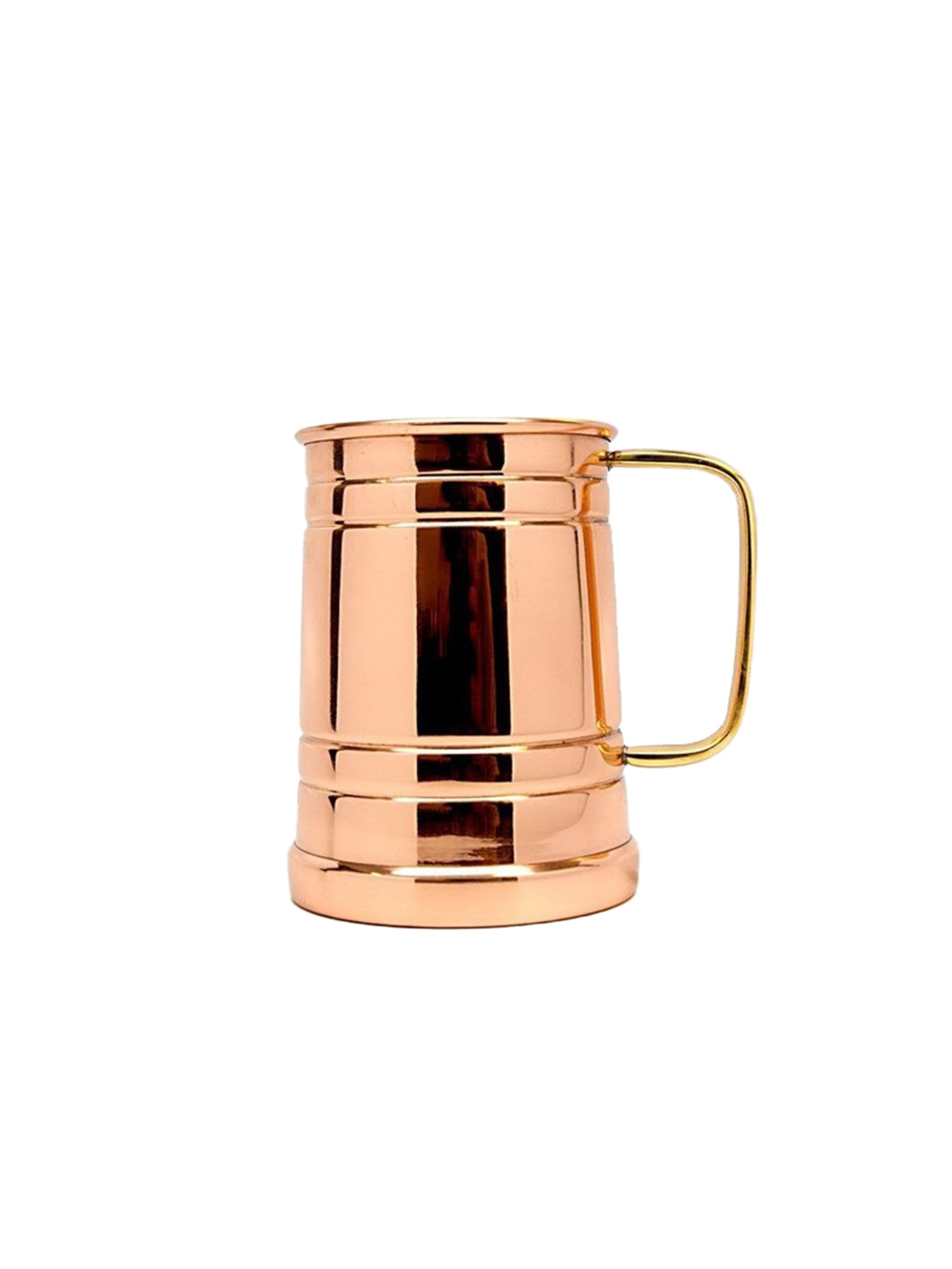 Copper Tankard with Brass Handle