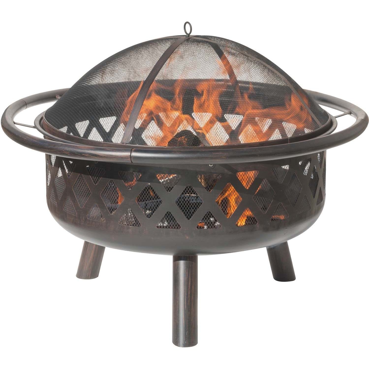 Dagan Industries 36″ Criss Cross Design Wood Burning Fire Pit