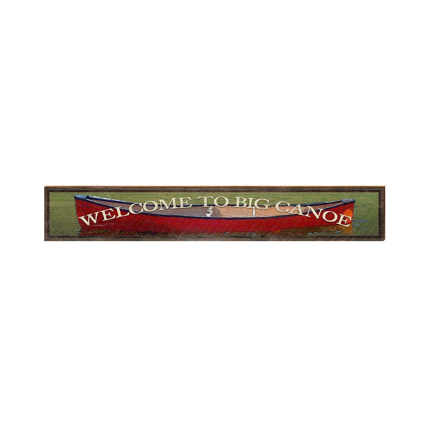 Big Canoe, Georgia Welcome Wooden Sign | Wall Art Print on Real Wood