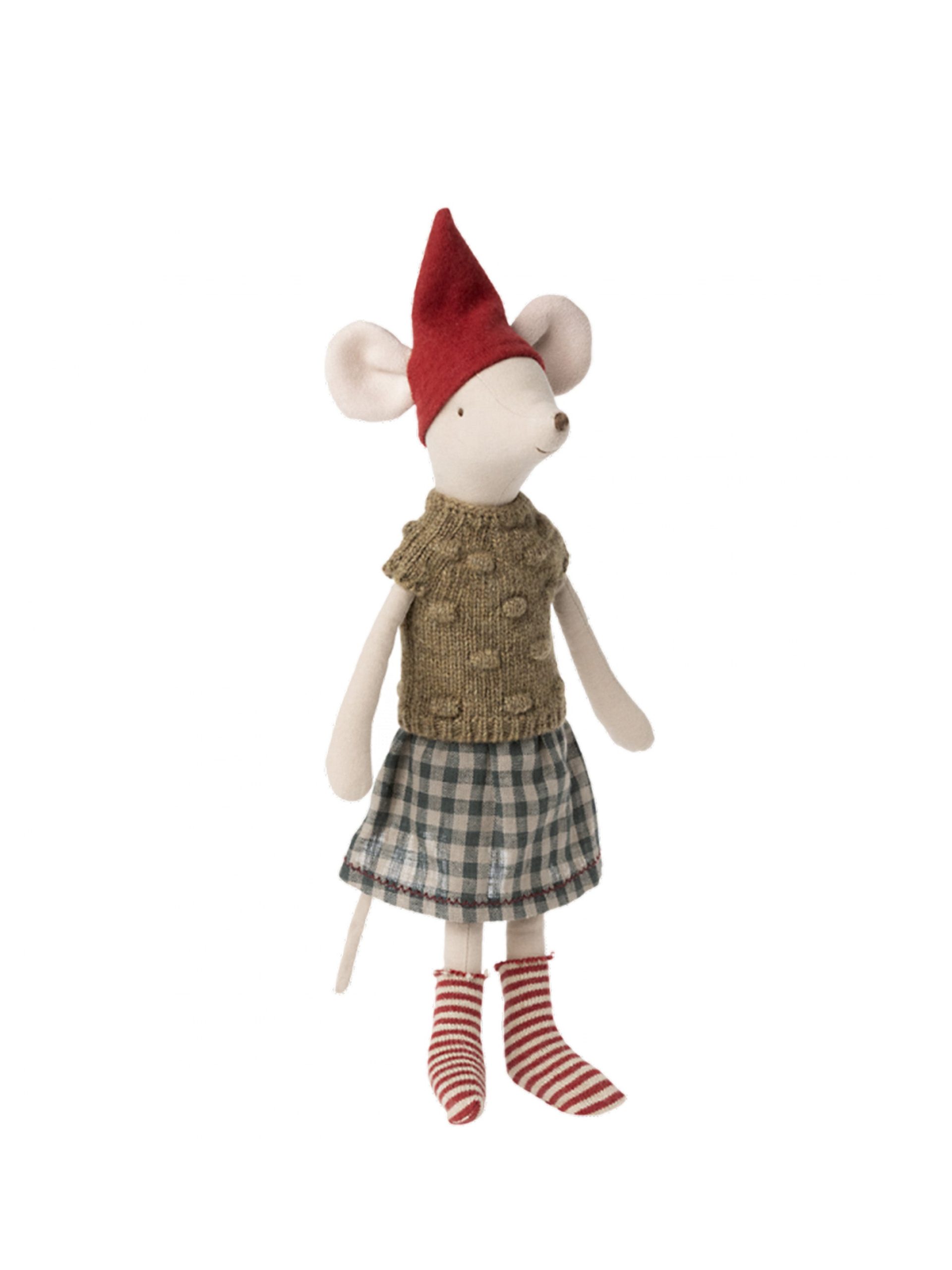 Maileg Medium Christmas Mouse Girl