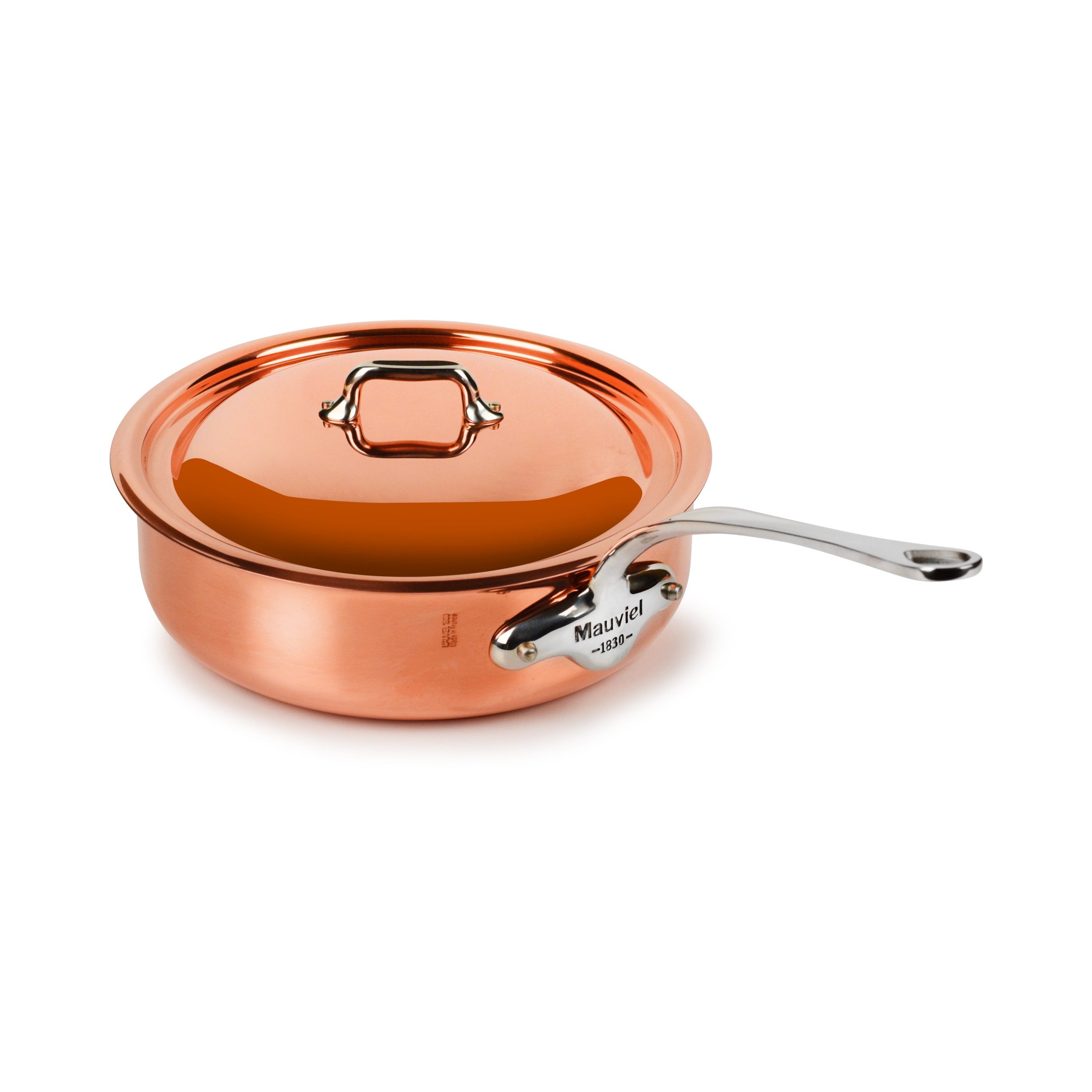 Mauviel M’6S 3.2-quart Induction Copper Saute Pan