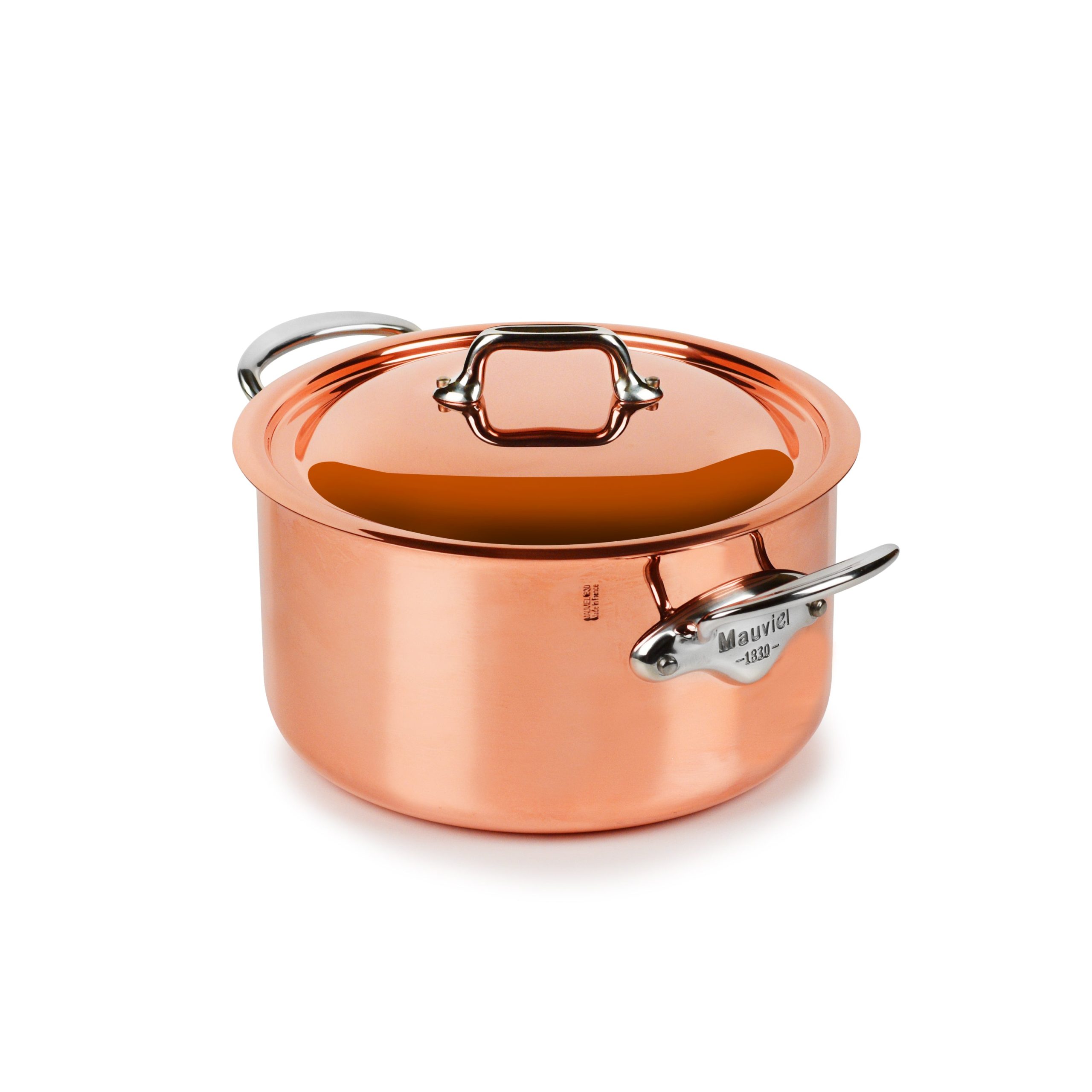 Mauviel M’6S 5.7-quart Induction Copper Stock Pot