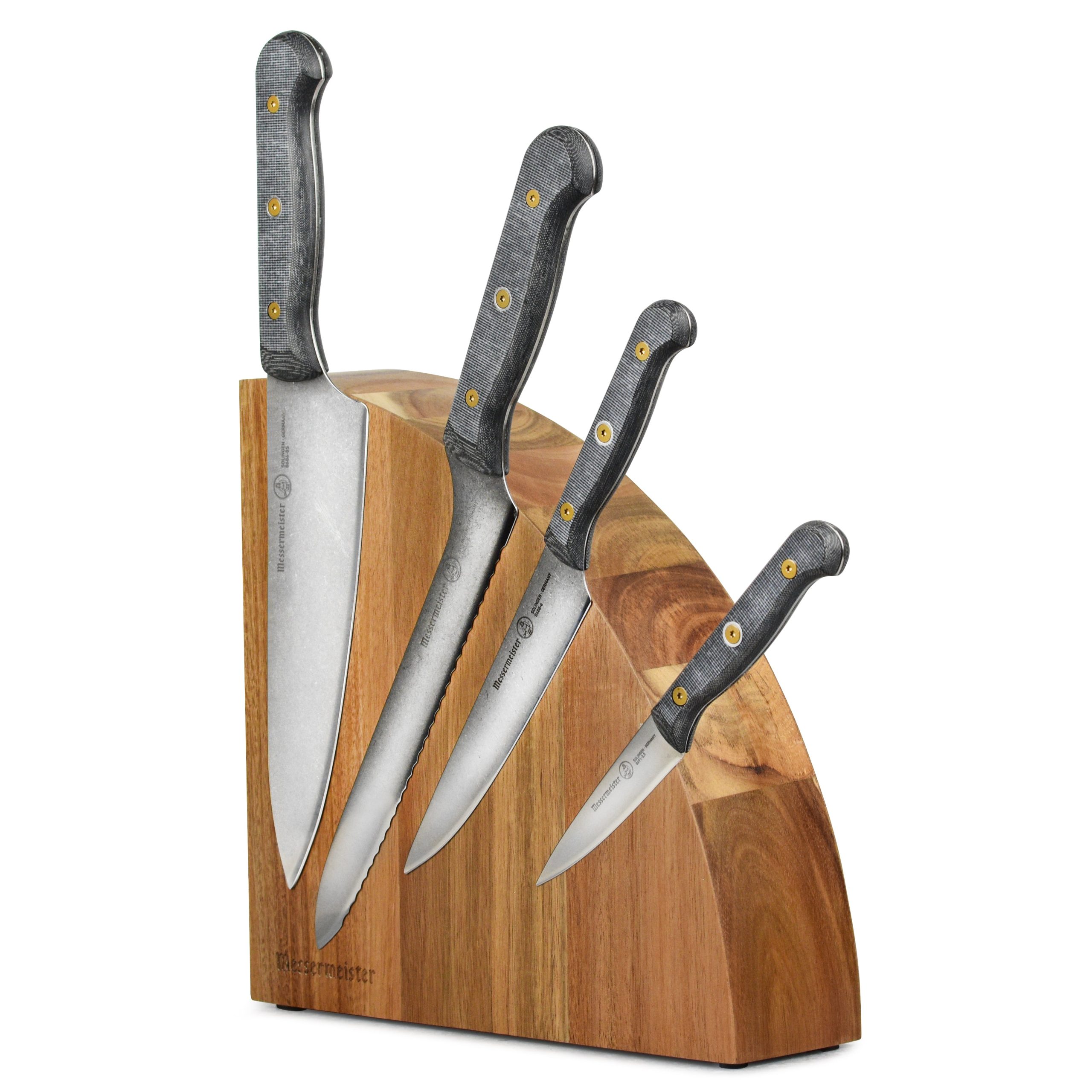 Messermeister Custom Micarta 5 Piece Knife Block Set