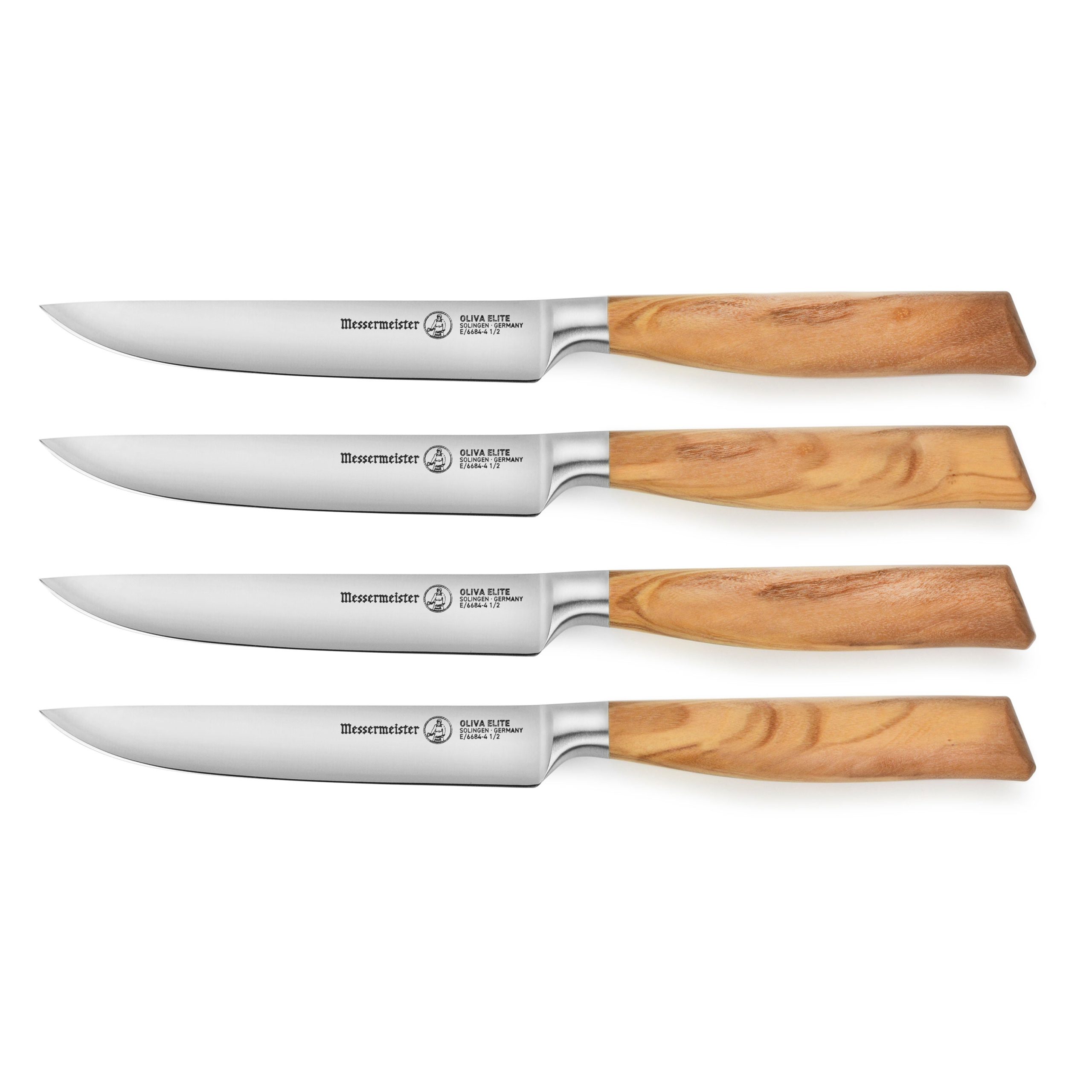 Messermeister Oliva Elite 4 Piece Steak Knife Set