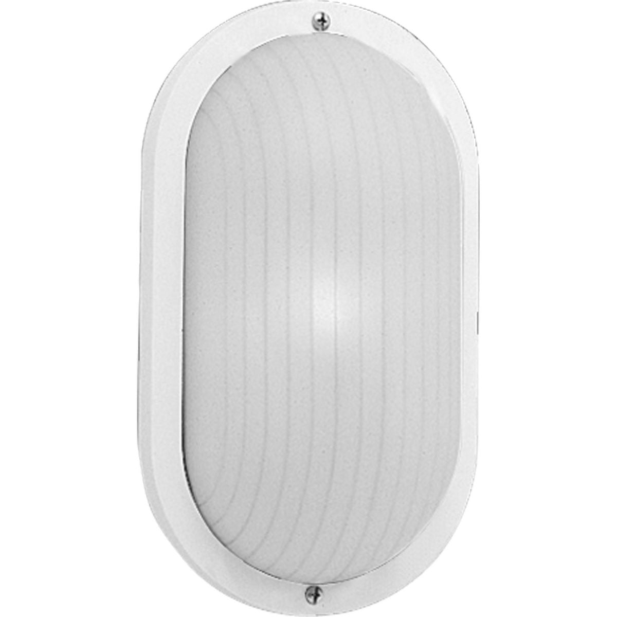 PROGRESS LIGHTING P5704-30 One-Light 10″ Wall or Ceiling Mount Bulkhead in White