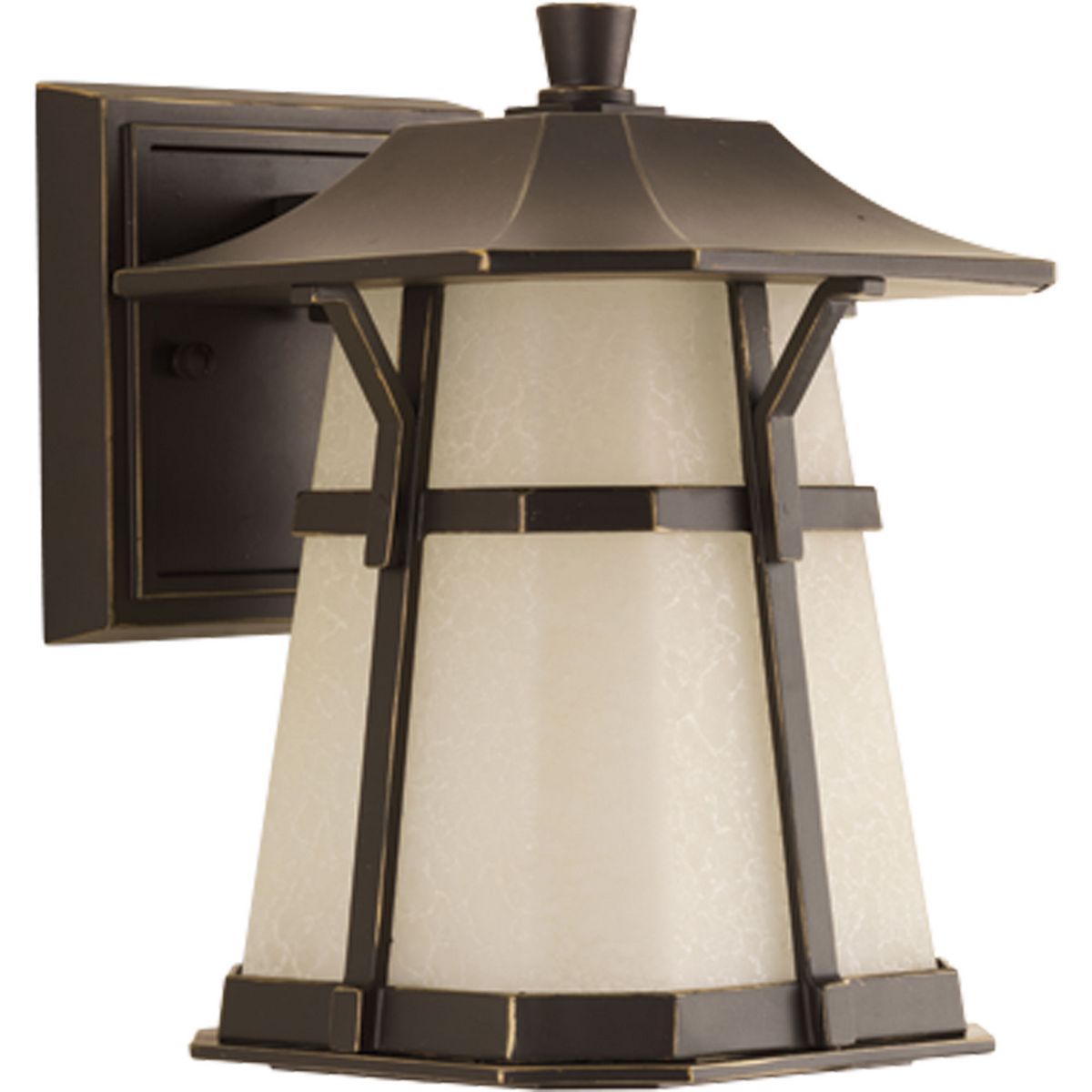 PROGRESS LIGHTING P5749-2030K9 Derby Collection One-Light LED Small Wall Lantern in Antique Bronze