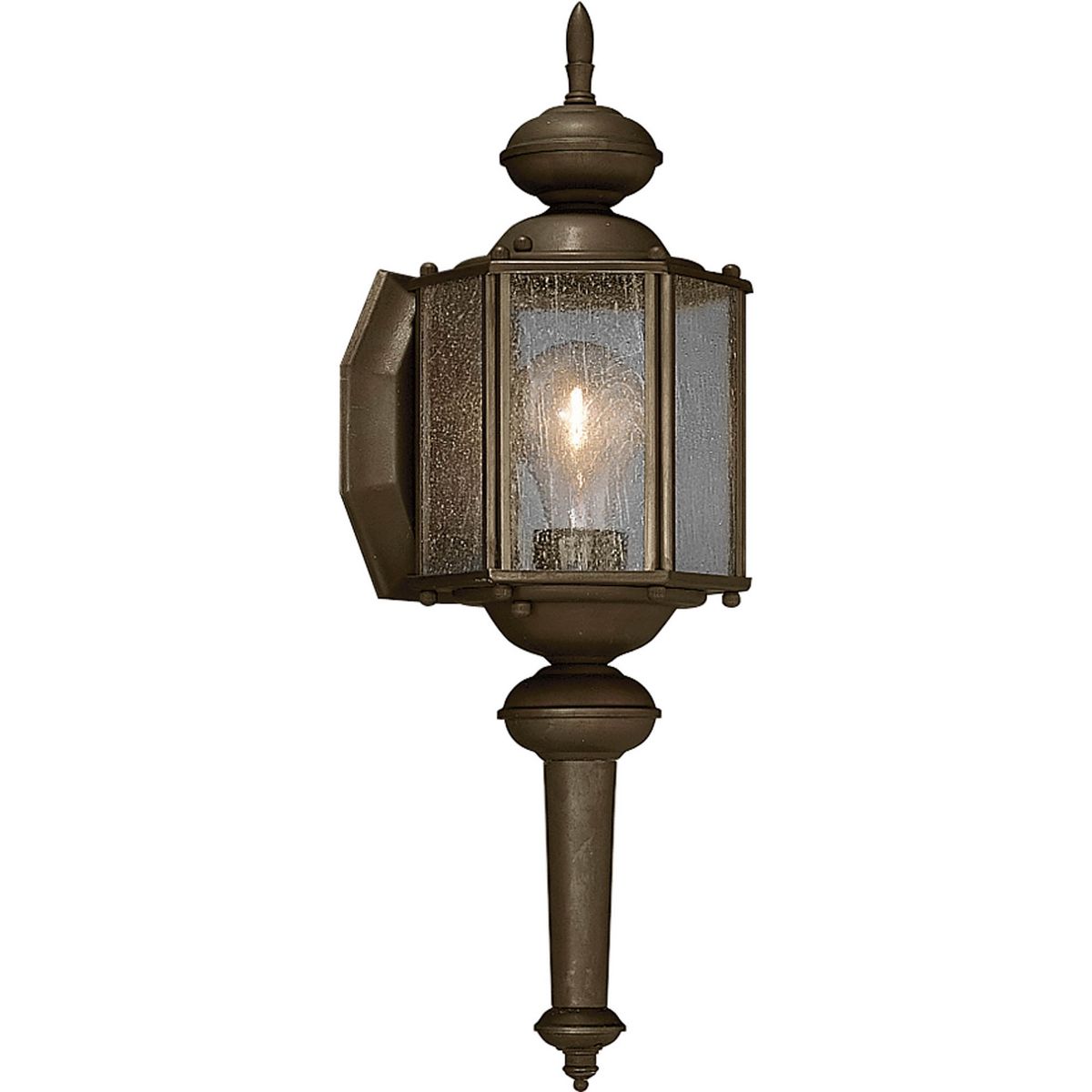 PROGRESS LIGHTING P5773-20 Roman Coach One-Light Small Wall Lantern in Antique Bronze