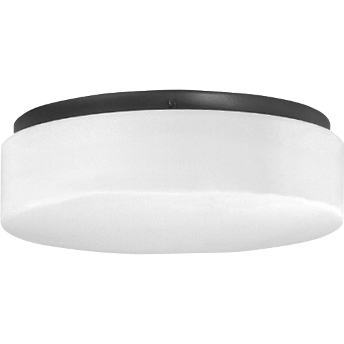 PROGRESS LIGHTING P730005-031-30 One-Light 11″ LED Drum Flush Mount in Black