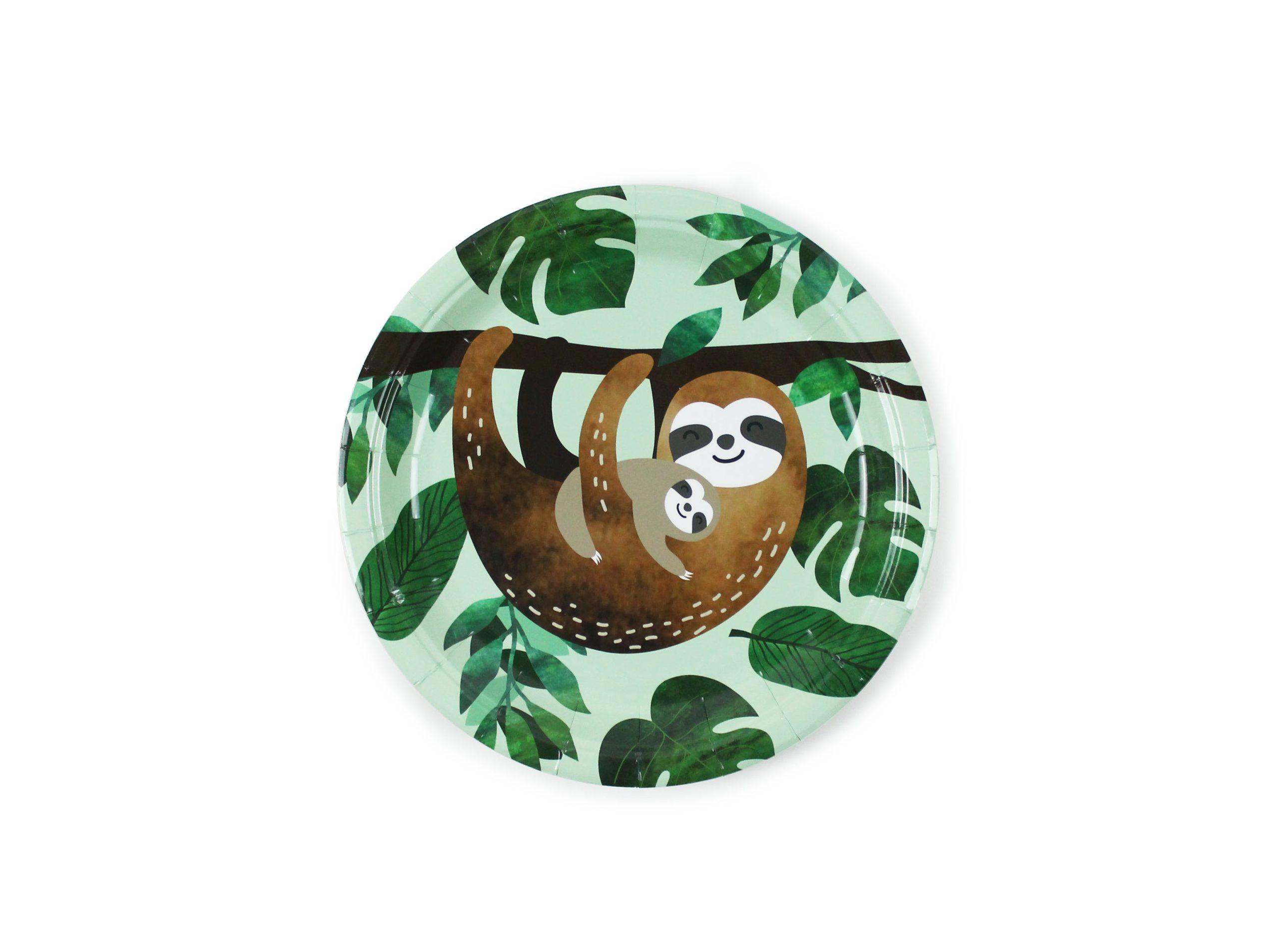 Sloth Plates, 12 Ct