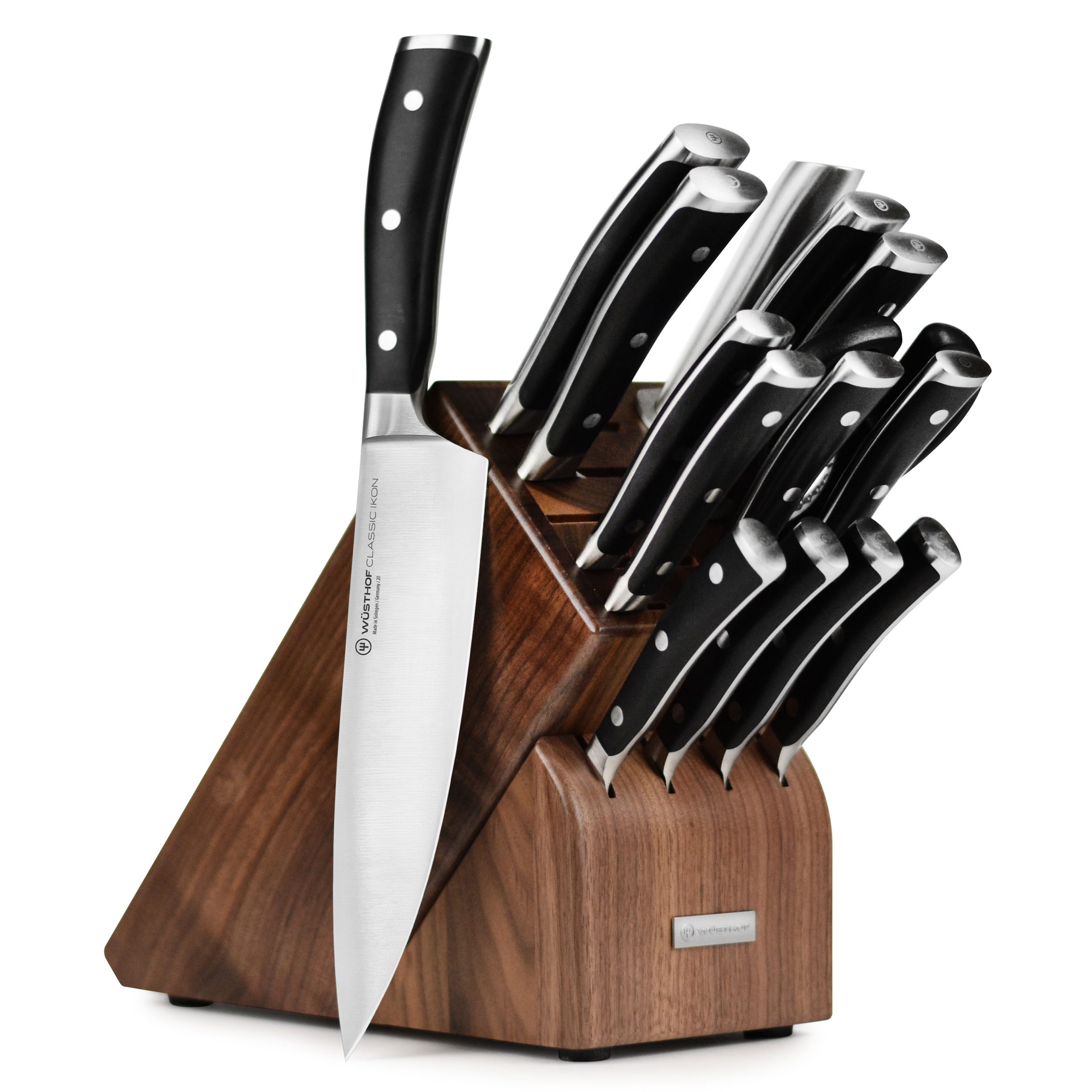 Wusthof Classic Ikon 16 Piece Walnut Knife Block Set