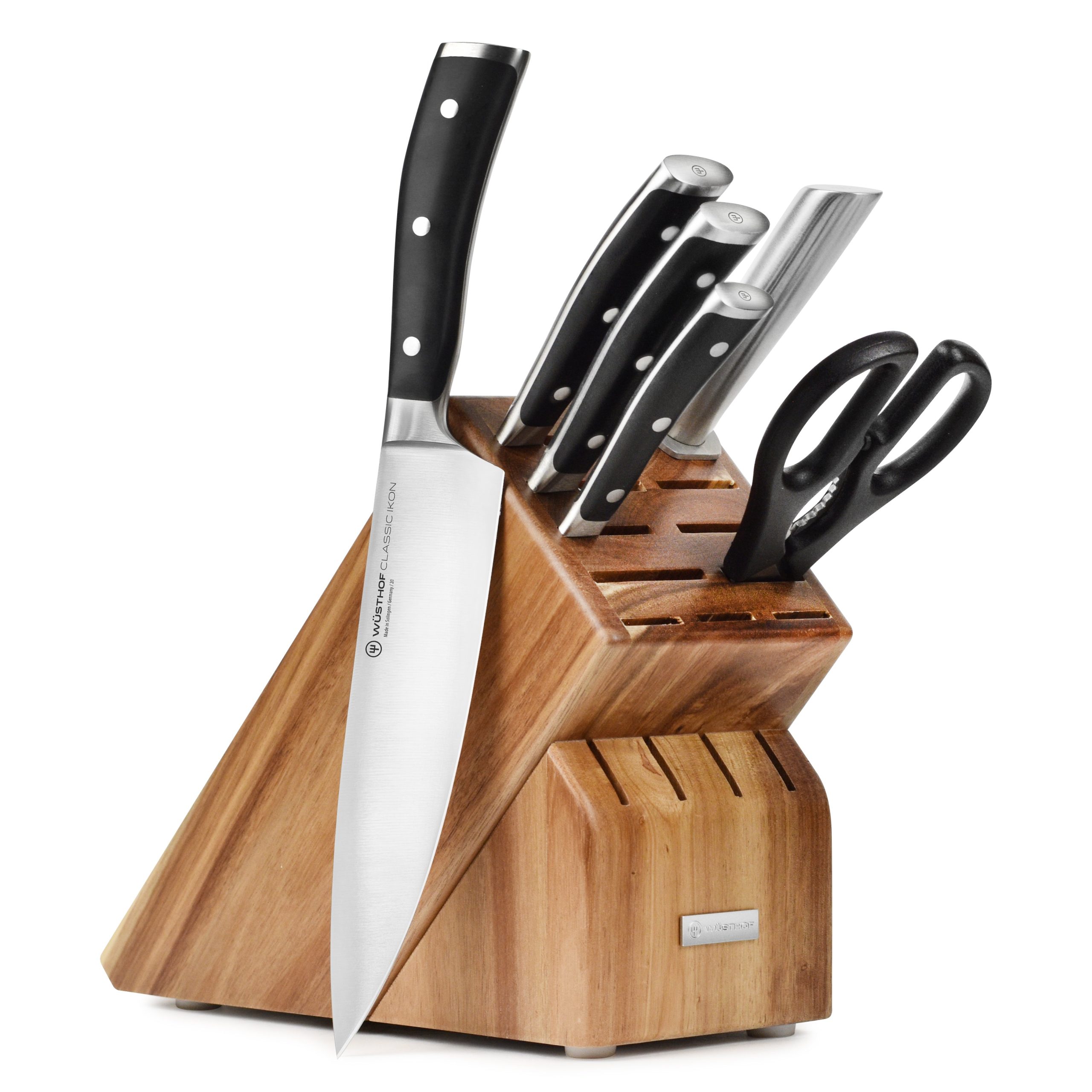 Wusthof Classic Ikon 7 Piece Acacia Knife Block Set