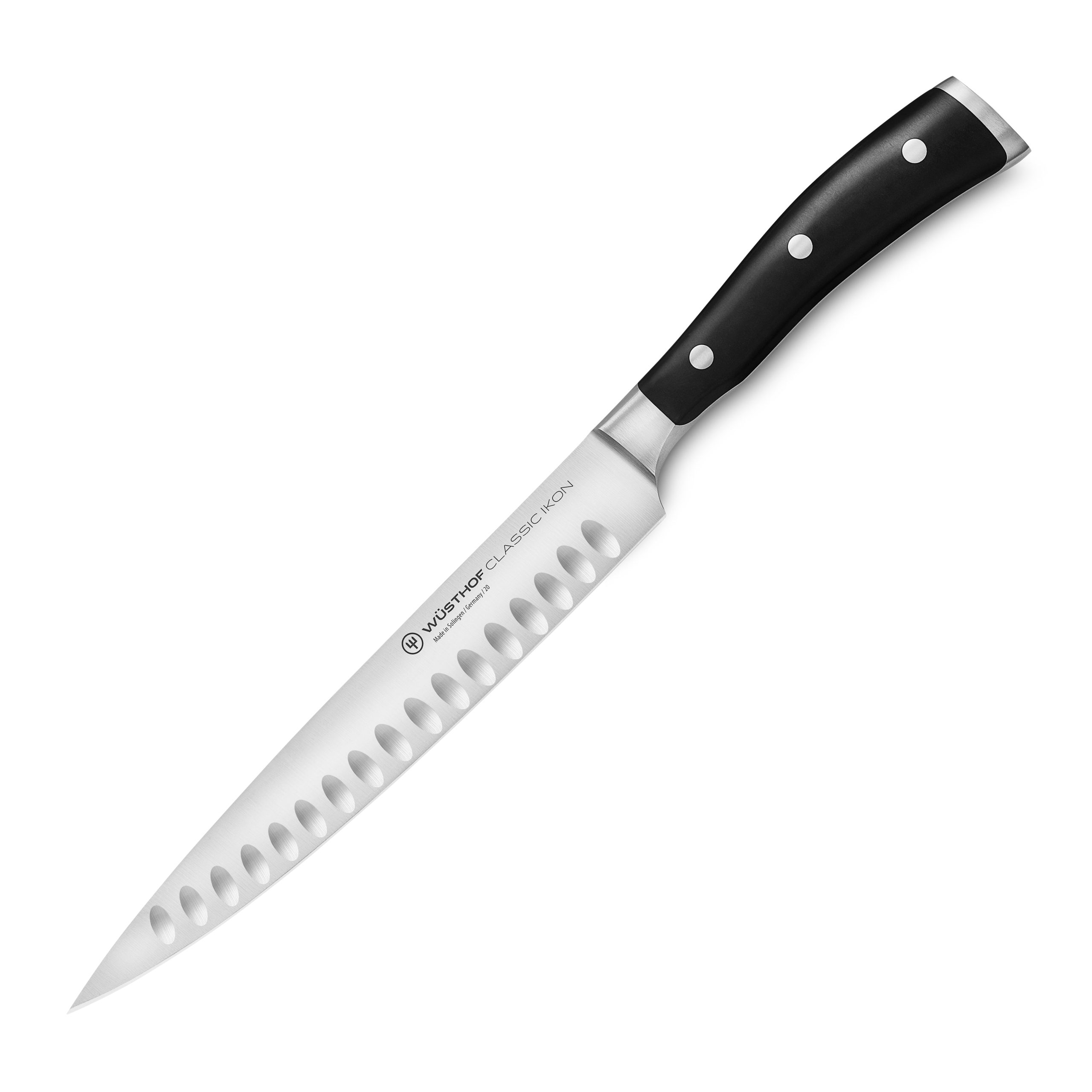 Wusthof Classic Ikon 8″ Hollow Edge Carving Knife