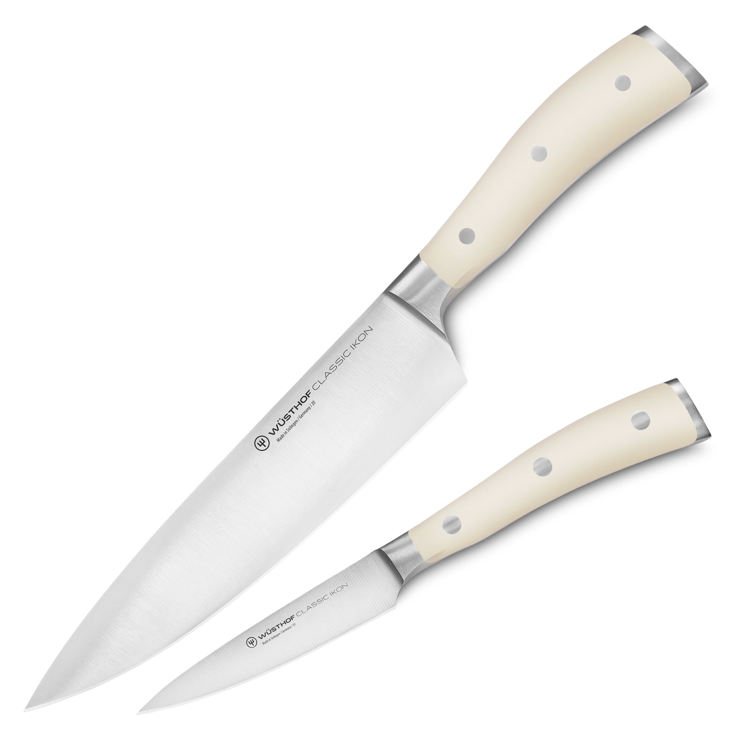 Wusthof Classic Ikon Creme 2 Piece Chef’s & Paring Knife Set