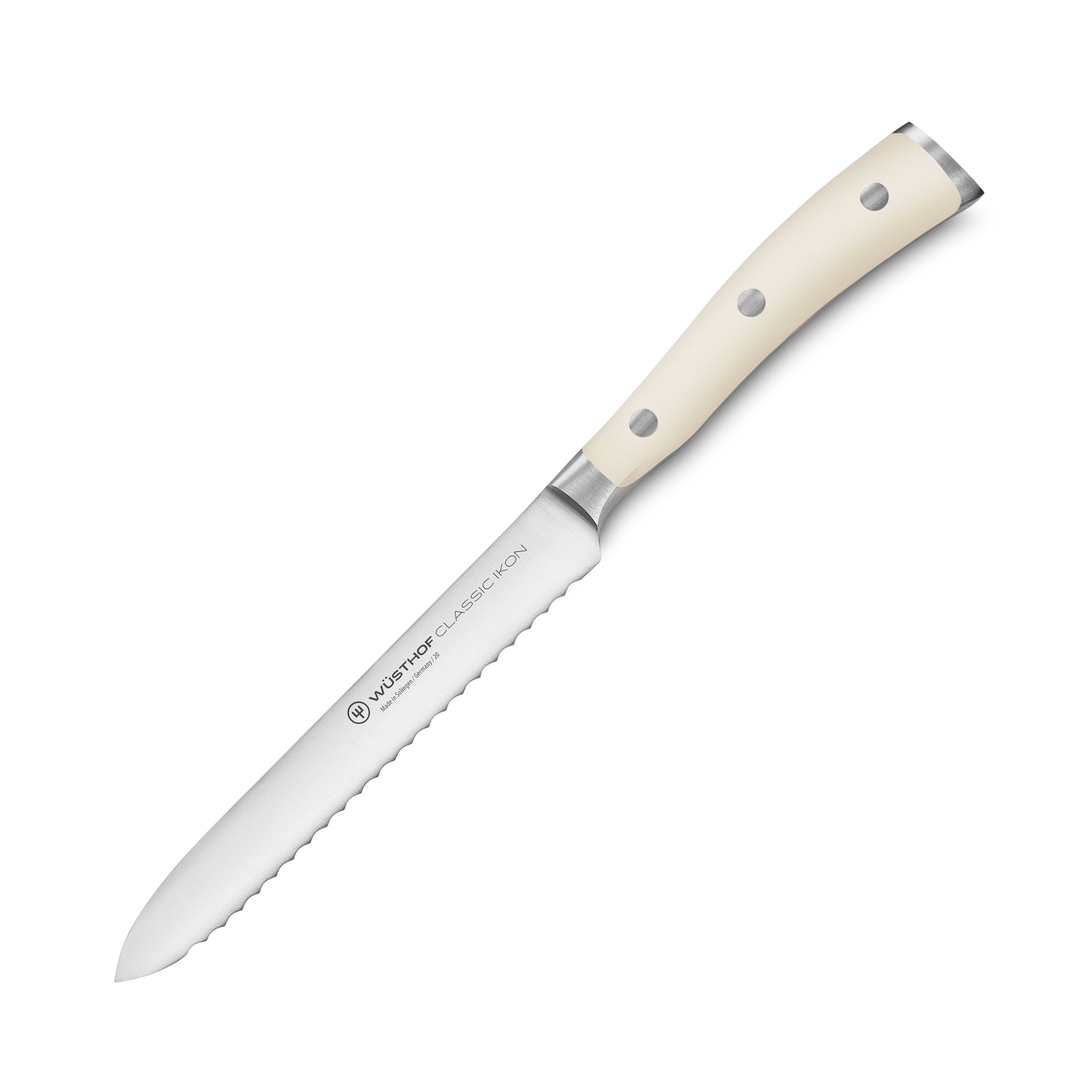 Wusthof Classic Ikon Creme 5″ Serrated Utility Knife