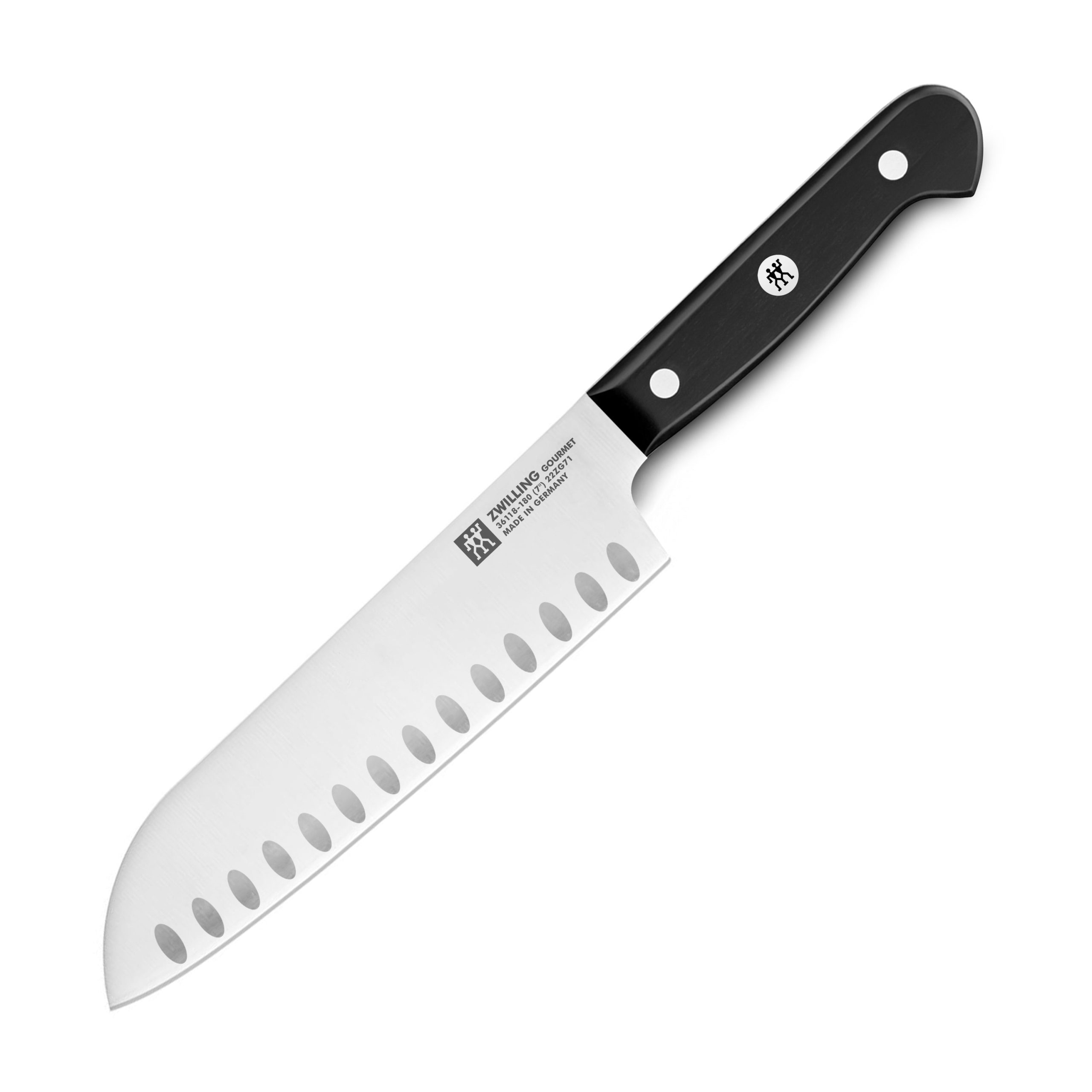 Zwilling Gourmet 7″ Hollow Edge Santoku Knife