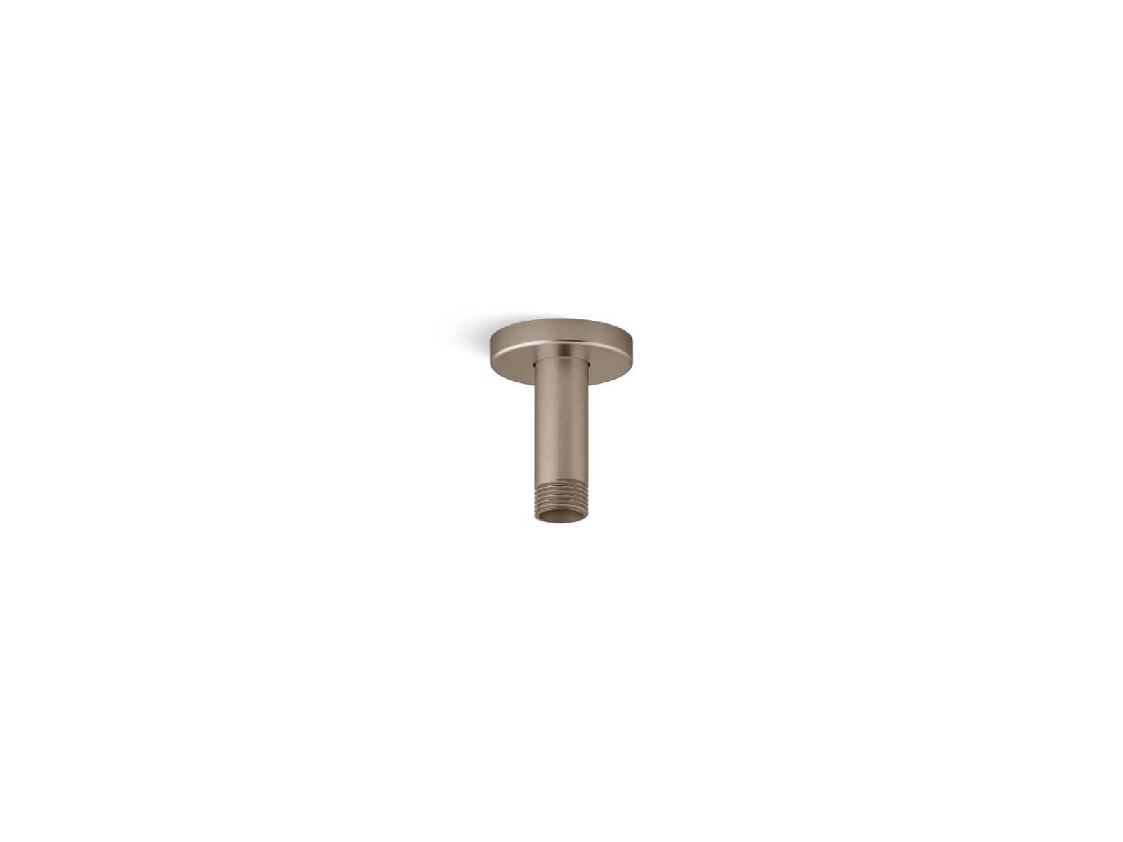 KOHLER K-26319-BV Statement 3″ Ceiling-Mount Single-Function Rainhead Arm And Flange In Vibrant Brushed Bronze