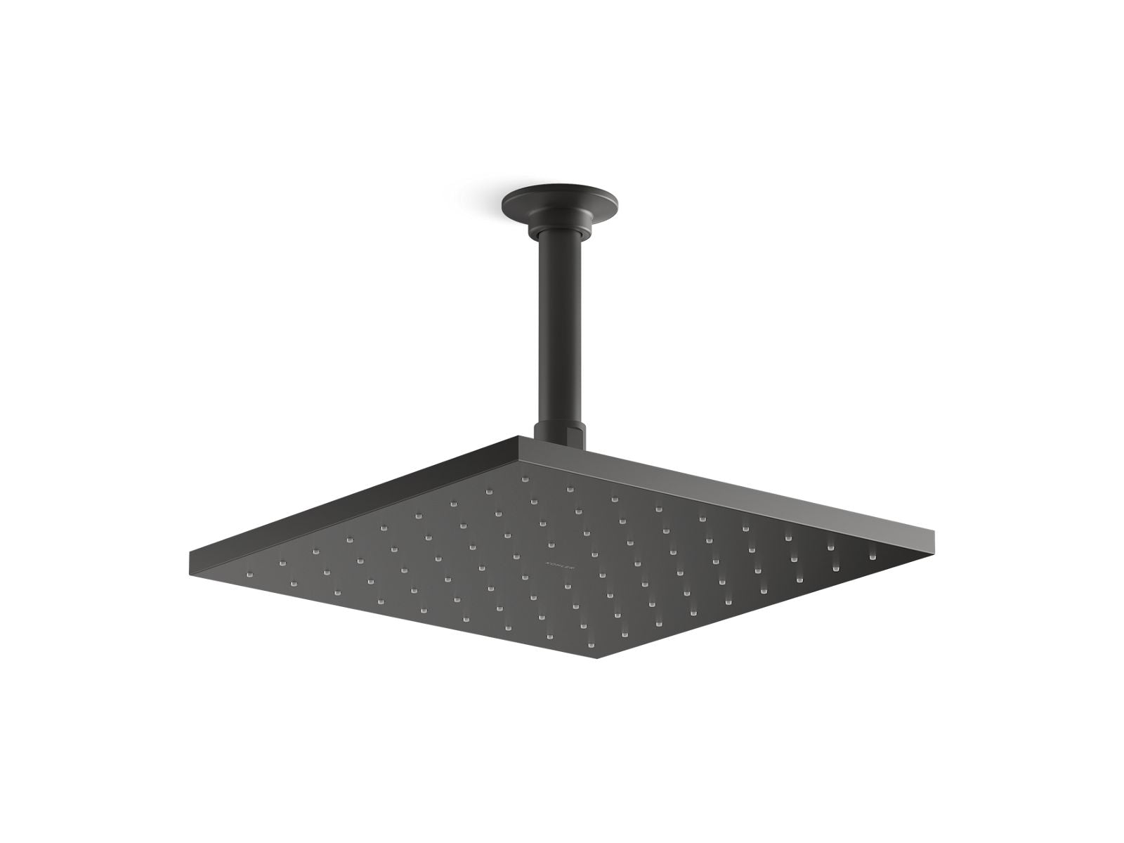 KOHLER K-13696-BL Contemporary Square 10″ Single-Function Rainhead, 2.5 Gpm In Matte Black