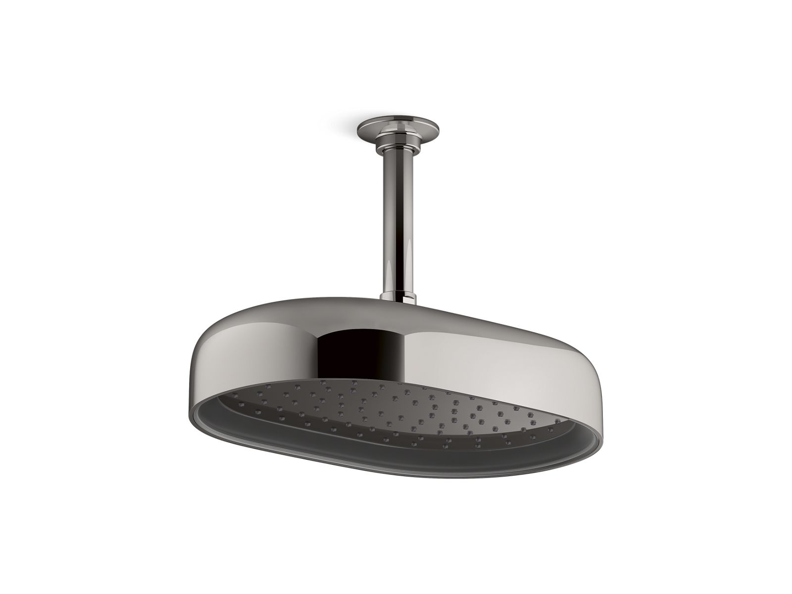 KOHLER K-26293-TT Statement Oblong 12″ Single-Function Rainhead, 2.5 Gpm In Vibrant Titanium