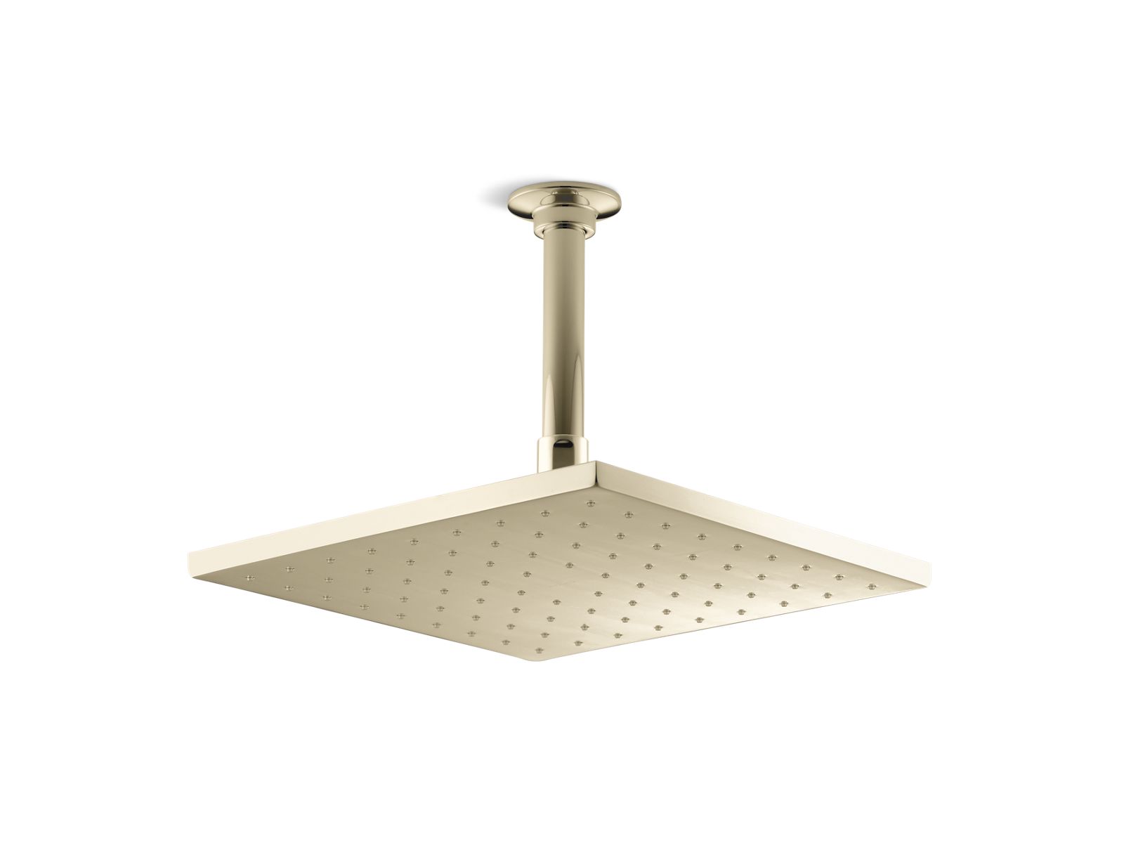 KOHLER K-13696-AF Contemporary Square 10″ Single-Function Rainhead, 2.5 Gpm In Vibrant French Gold